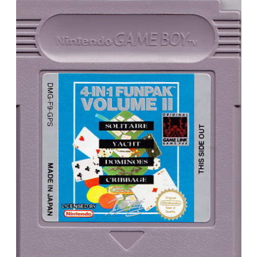4 in 1 Funpak Volume II Game Bundle for GameBoy - Classic Multi-Game Cartridge with Super Mario, Tetris & More | Perfect for Retro Gaming Enthusiasts & Collectors