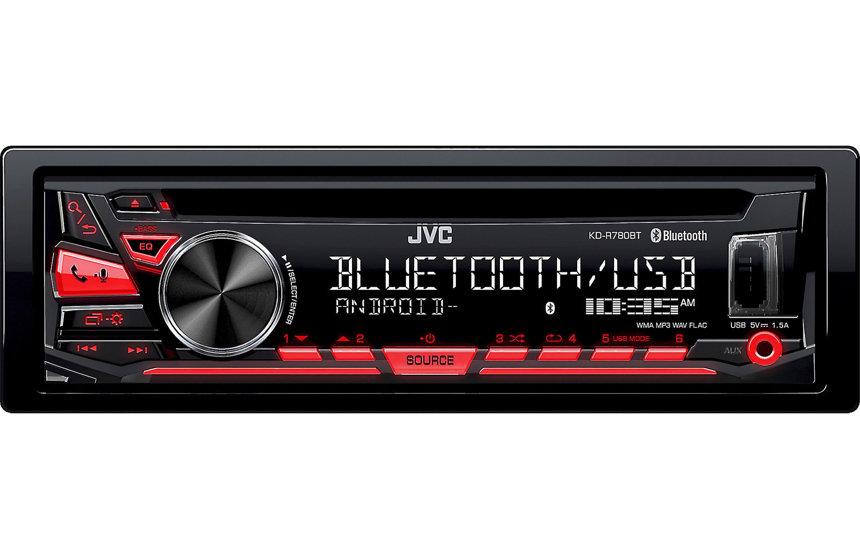 JVC KD-R780BT Bluetooth Car Stereo Receiver - In-Dash Digital Media Player with USB, AUX, Hands-Free Calling & AM/FM Radio - Perfect for Commuting & Road Trips