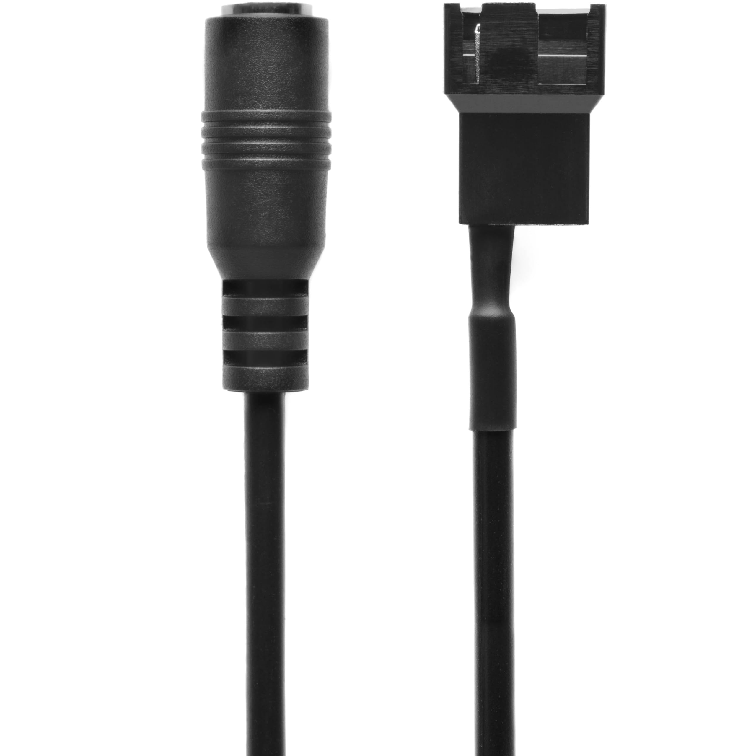 CRJ DC Plug to PC Fan Power Adapter Cable - 6-inch (15cm) - Power 3-Pin & 4-Pin Computer Cooling Fans with DC Power Supply - Perfect for PC Cooling, Case Mods & DIY Computer Builds