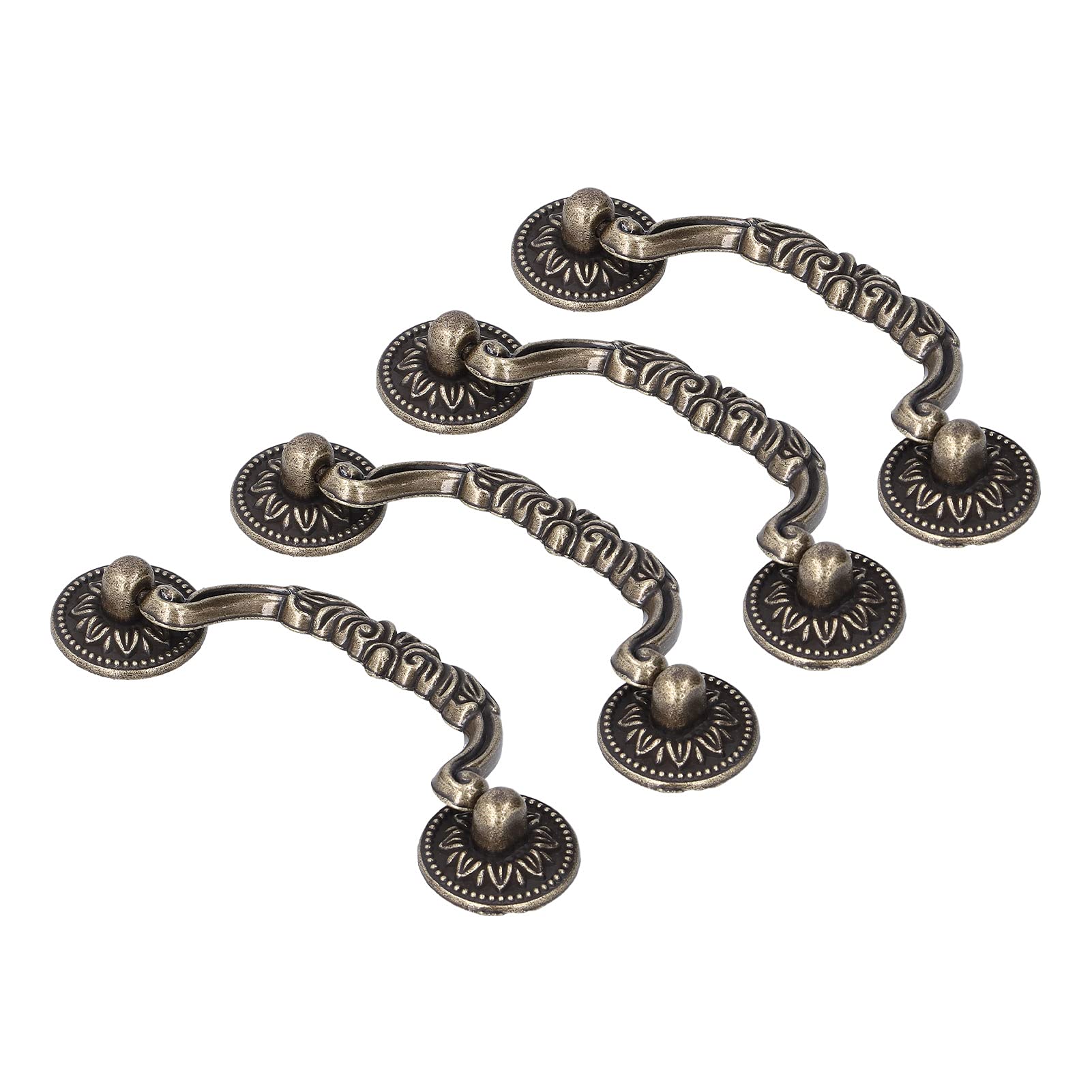 Modern Bronze Wardrobe Pull Handles 4-Pack - Sliding Doors & Drawers