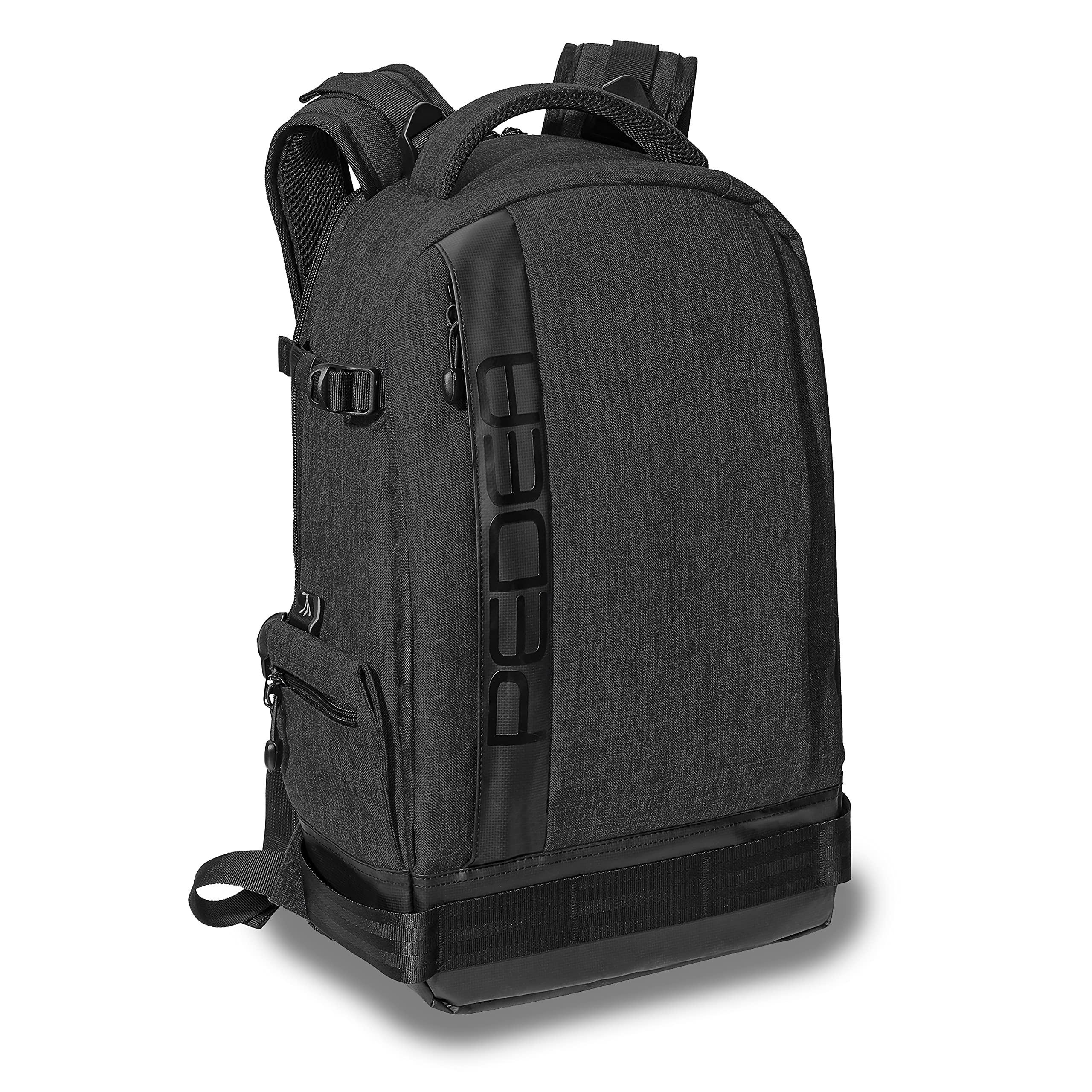Professional DSLR Camera Backpack - Waterproof SLR Camera Bag with Adjustable Dividers & Rain Cover - Perfect for Travel, Hiking & Photography - Black
