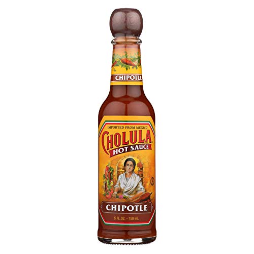 Cholula Chipotle Hot Sauce - 5 oz Bottle (Pack of 12) | Premium Mexican Hot Pepper Sauce for Tacos, Wings & Grilling