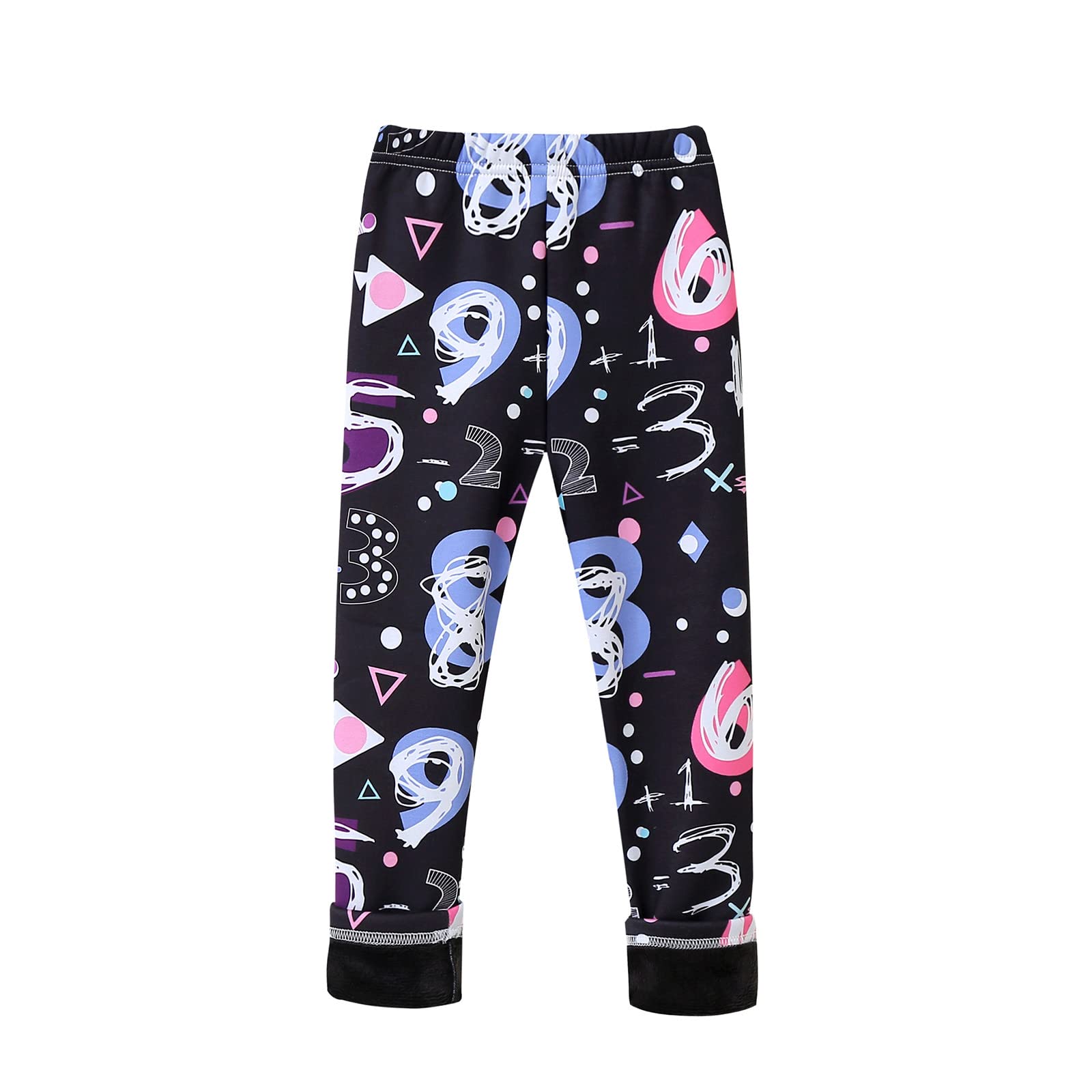 Girls' Winter Velvet Leggings - Thick Warm Baby Pants for Toddlers & Kids | Soft Fleece-Lined Trousers for Cold Weather Playdates & Outdoor Activities