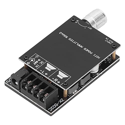 TPA3116D2 Class D Audio Amplifier Board, 50Wx2 AUX Power AMP Module with Filter, 5-27V for DIY Speakers, Headset, and Home Sound System, Perfect for Home Theater and Car Audio