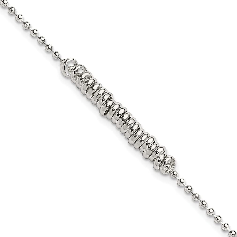 925 Sterling Silver 10 Inch Love Band Ring Anklet - Dainty Ankle Bracelet for Women, Beach Jewelry, Romantic Gift for Her | Perfect for Summer Outfits, Vacations & Special Occasions