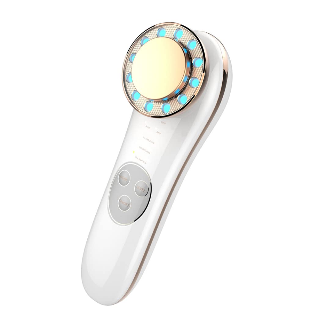 LED Face Massager with Heat Modes - Skin Tightening Device for Double Chin Reduction, Facial & Neck Care - Perfect for Anti-Aging Routine & At-Home Spa Treatments