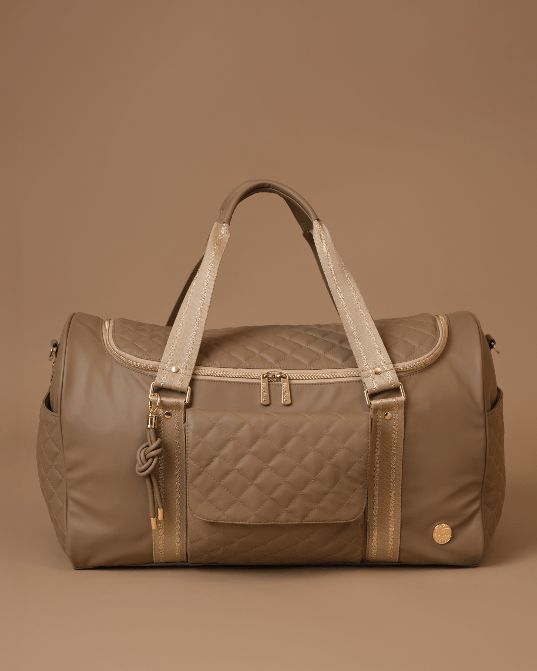 Mama Mia Weekender Bag in Mocha - Stylish & Spacious Travel Tote for Women, Perfect for Weekend Getaways, Gym, Work & Overnight Trips