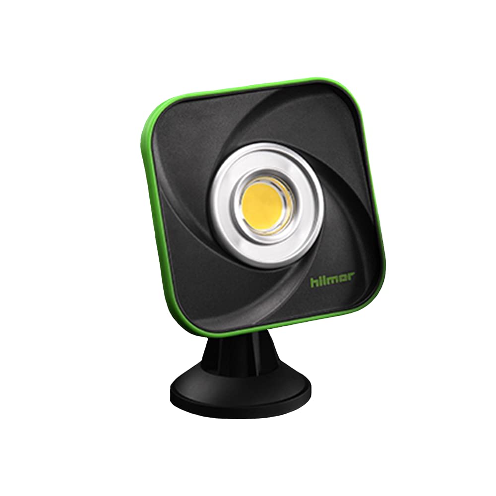 Hilmor Rechargeable LED Work Light with Magnetic Base - 2 Brightness Modes, Portable Job Site Lighting for Mechanics, Contractors & DIY Home Repairs