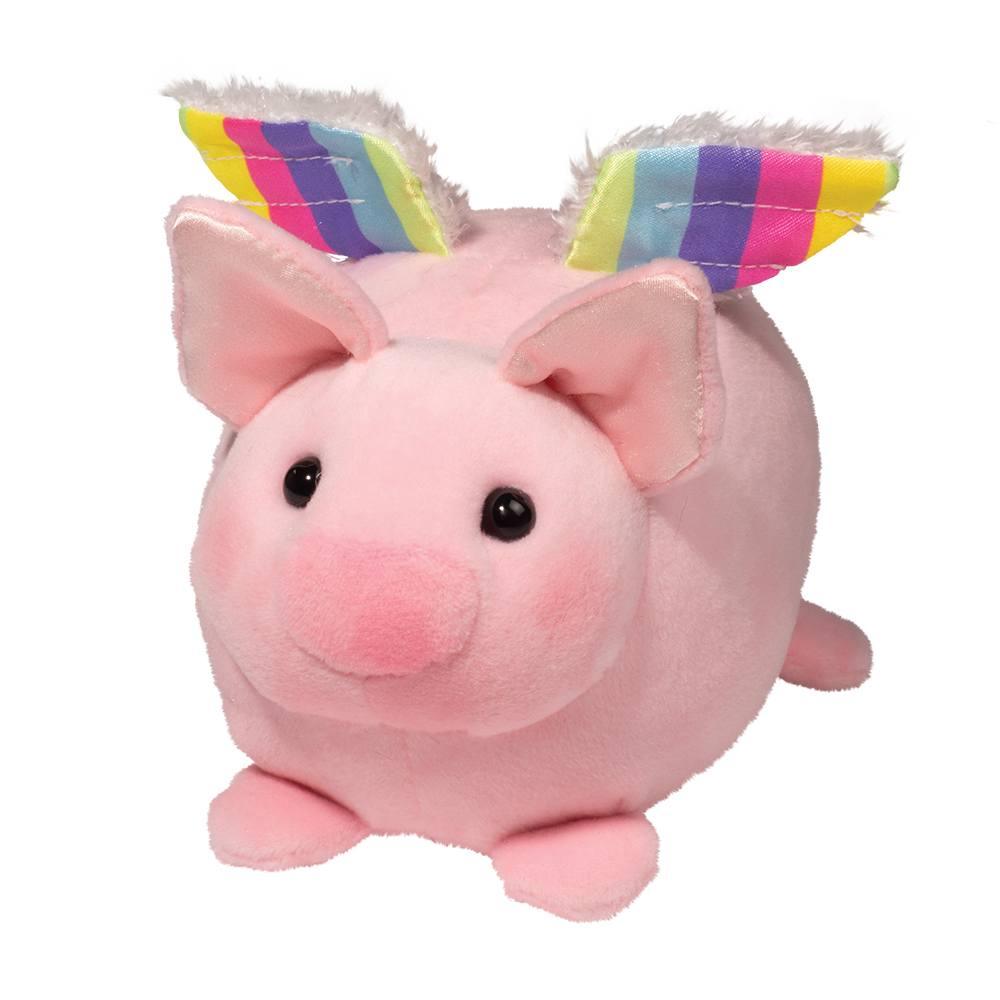 Adorable Flying Pig Macaroon Plush Toy - Soft & Cute Stuffed Animal for Kids, Gift & Home Decor | Perfect for Birthday Presents, Nursery Decor & Cuddling