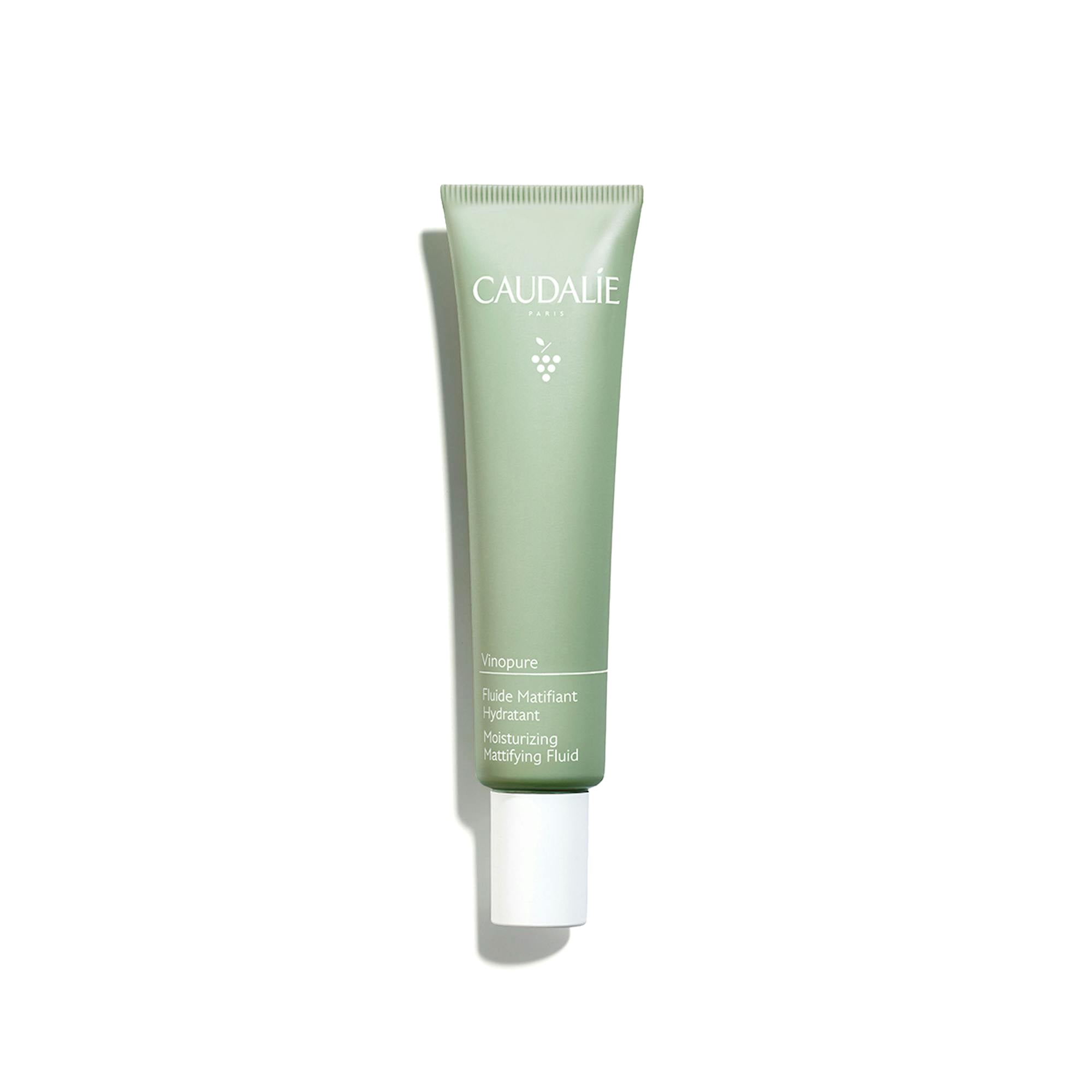Caudalie Vinopure Skin Perfecting Mattifying Fluid - Oil-Free Moisturizer for Oily & Acne-Prone Skin - Perfect for Daily Skincare Routine & Makeup Prep