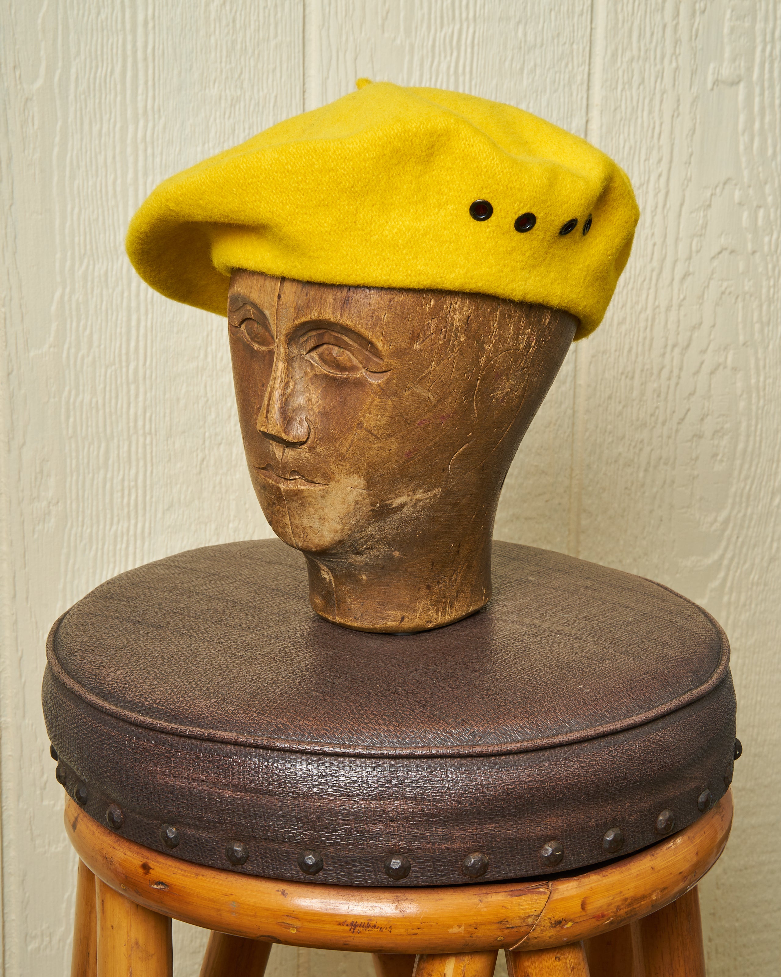 Stylish Biscay Beret in Canary Yellow - Classic French Wool Hat for Women & Men - Perfect for Fall Fashion, Outdoor Activities & Travel Accessories