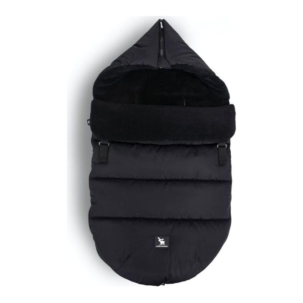 Warm Cotton Moose Baby Footmuff - Soft Winter Stroller Blanket for Newborns & Toddlers (Black) | Perfect for Stroller Walks & Outdoor Adventures