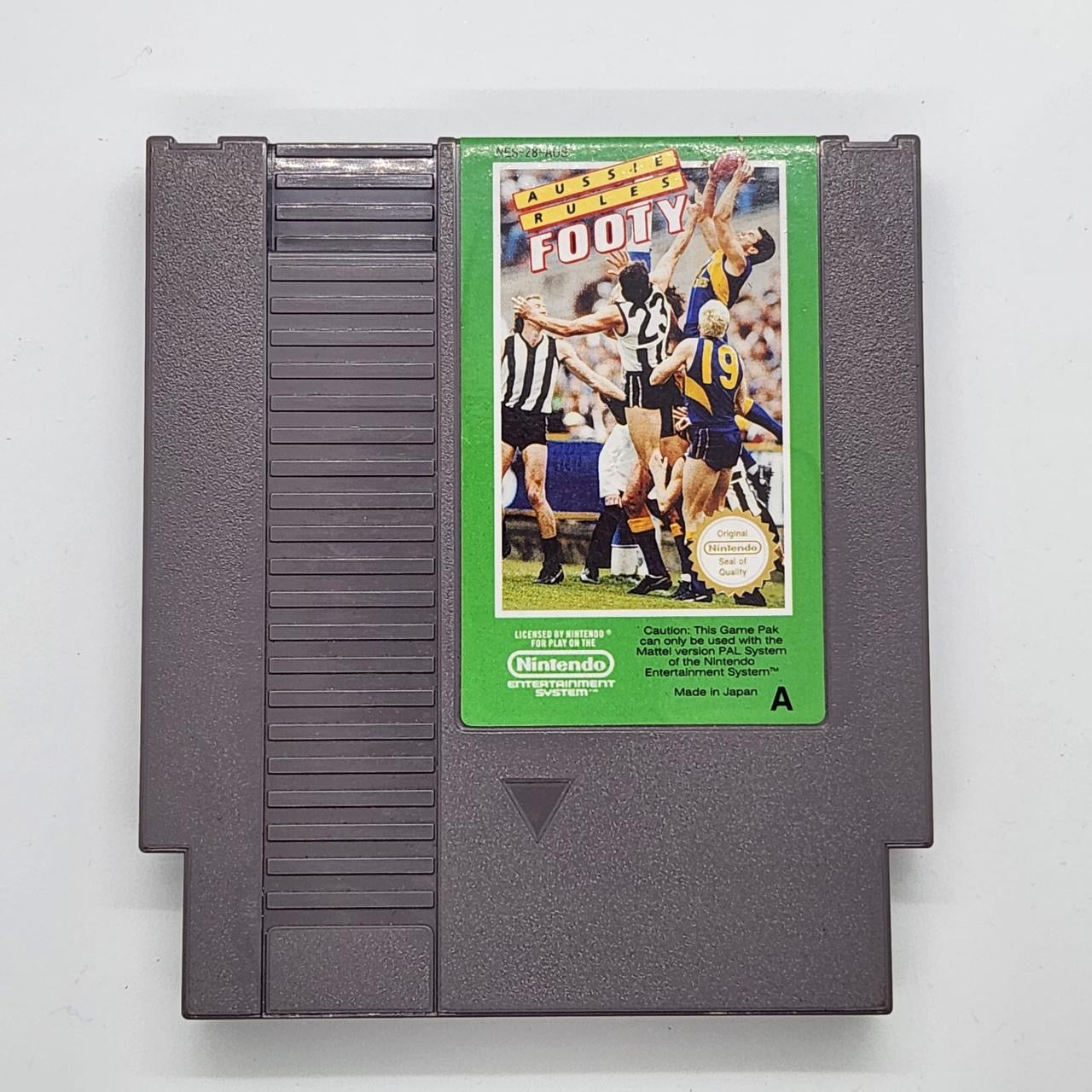 Original Aussie Rules Footy NES Game for Nintendo Entertainment System - PAL Version | Retro Gaming, Collectible, 80s Nostalgia | Perfect for Classic Gaming Nights & Vintage Console Collections