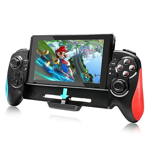 BELOPERA Wireless Switch Controller for Nintendo Switch & OLED - Ergonomic Joypad Replacement with Adjustable Turbo, Dual Motor Vibration - Perfect for Handheld Gaming, Party Play & Family Entertainment
