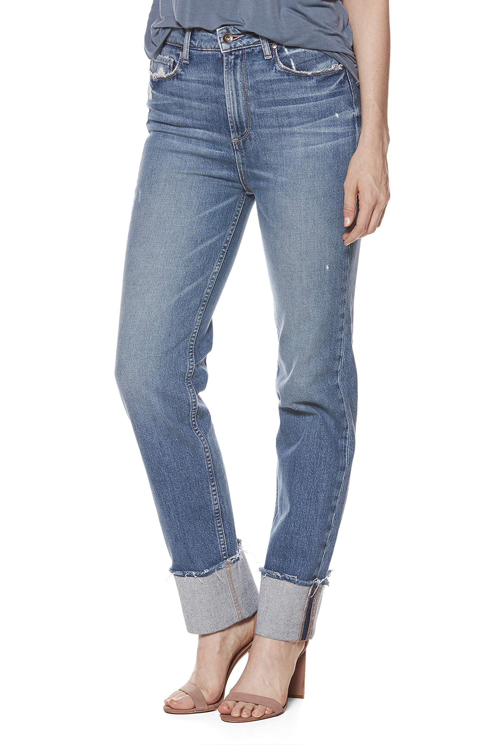 PAIGE Women's High Rise Sarah Slim Jeans - Stretch Denim Skinny Jeans for Women | Perfect for Work, Date Night & Casual Outfits