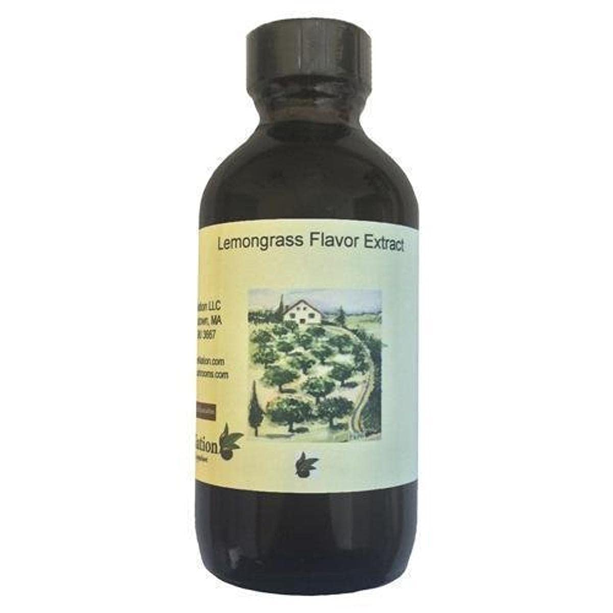 Premium Natural Lemongrass Flavoring Oil - 8 oz | Culinary-Grade for Baking, Candy Making & Asian Cuisine | Vegan, Gluten-Free Flavor Enhancer for Drinks, Desserts & Savory Dishes