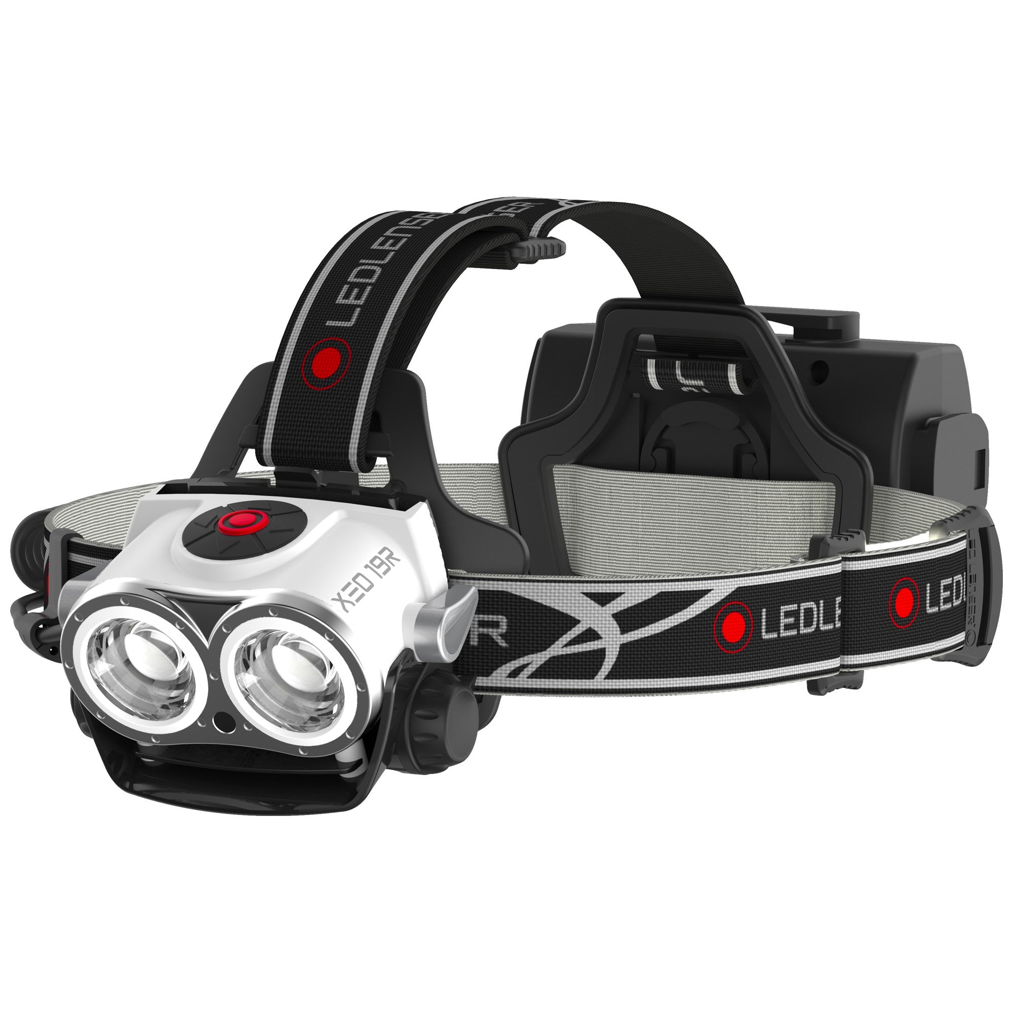 XEO19R Rechargeable LED Headlamp - 500 Lumens Bright White Light, Waterproof Headlight for Camping, Hiking, Running & Outdoor Activities