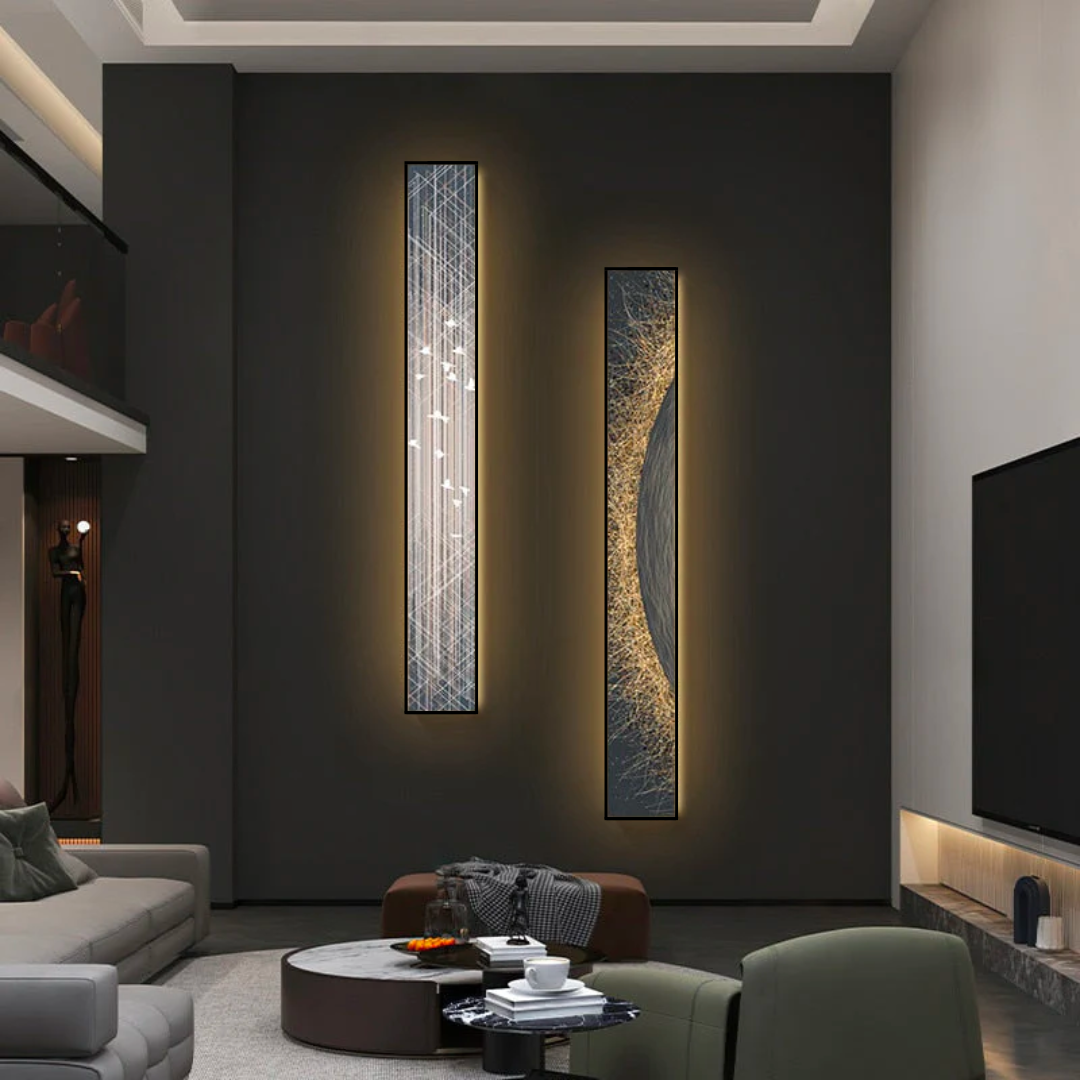 Abstract LED Panel Wall Lamp – Modern Indoor Light Fixture for Living Room, Bedroom & Office Decor | Energy-Efficient Ambient Lighting Solution