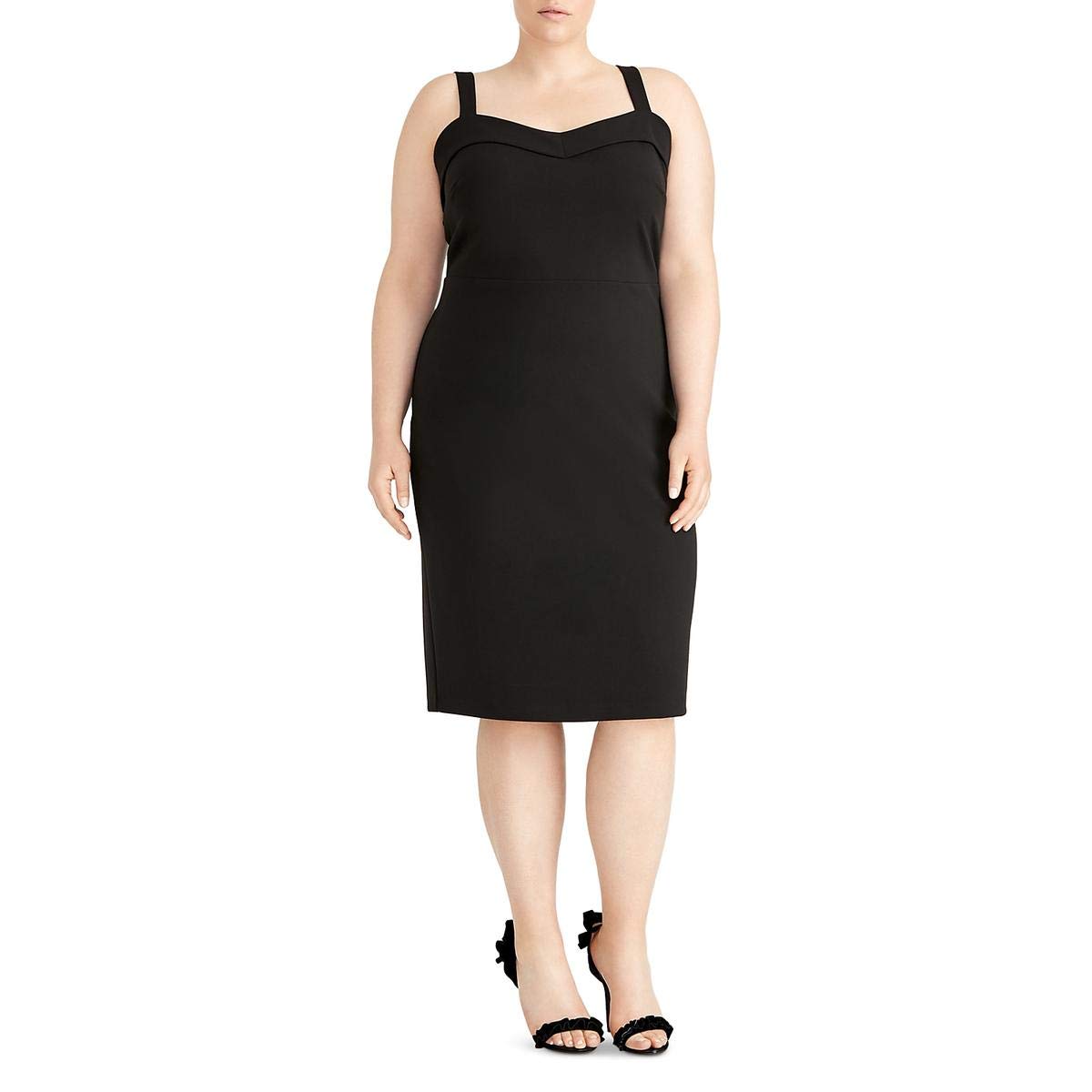 Rachel Roy Women's Plus Size Solid Delilah Dress - Elegant Casual & Party Wear for Curvy Women | Perfect for Office, Date Night & Special Occasions