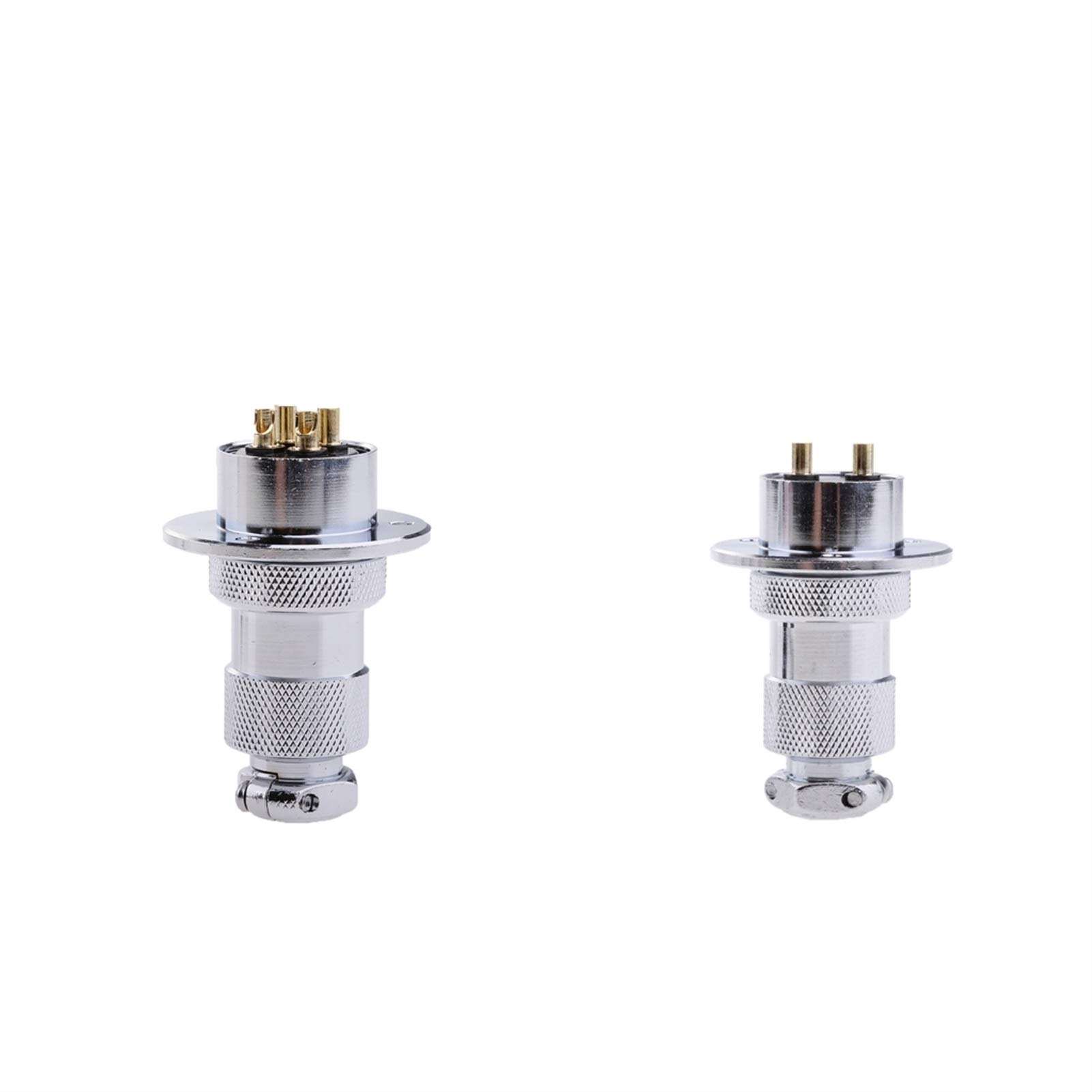 2-Pack Waterproof 25mm 2+4 Pin 12V/24V Marine Appliance Plug Outlet - Boat, RV & Outdoor Electrical Connections for Marine Equipment & Camping Gear