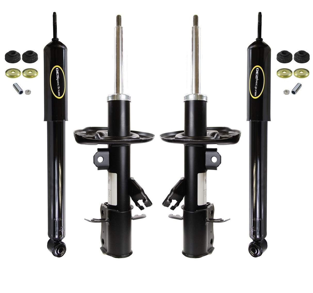 Monroe OESpectrum Struts and Shocks Kit - Front & Rear Replacement for 2014-2016 Nissan Sentra | Smooth Ride & Enhanced Handling | Perfect for Daily Commute & Road Trips