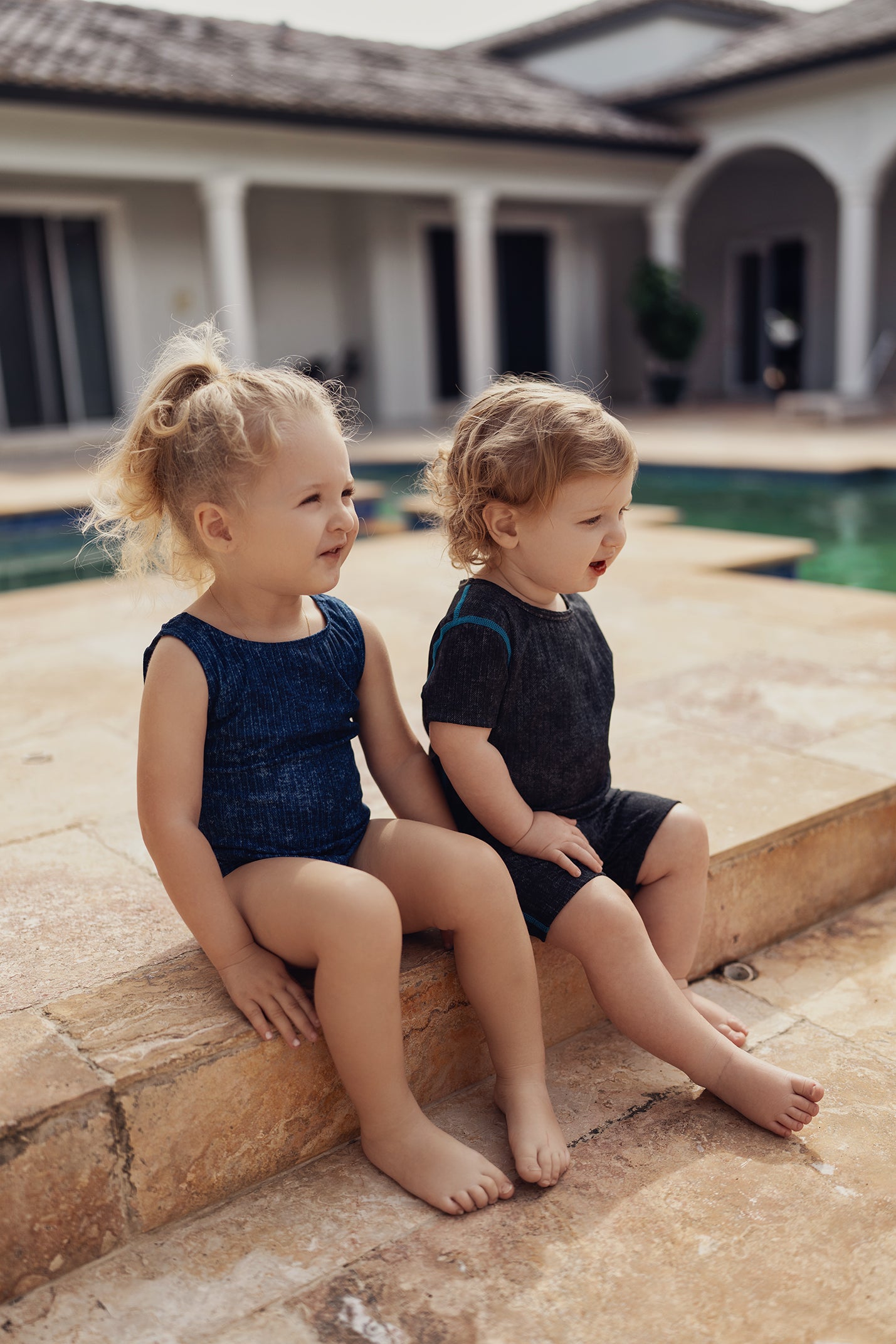 Distressed Rib 2-Piece Swimwear Set - Sexy High Waist Bikini & Crochet Cover Up for Women - Perfect for Beach Vacation, Pool Party & Summer Getaways