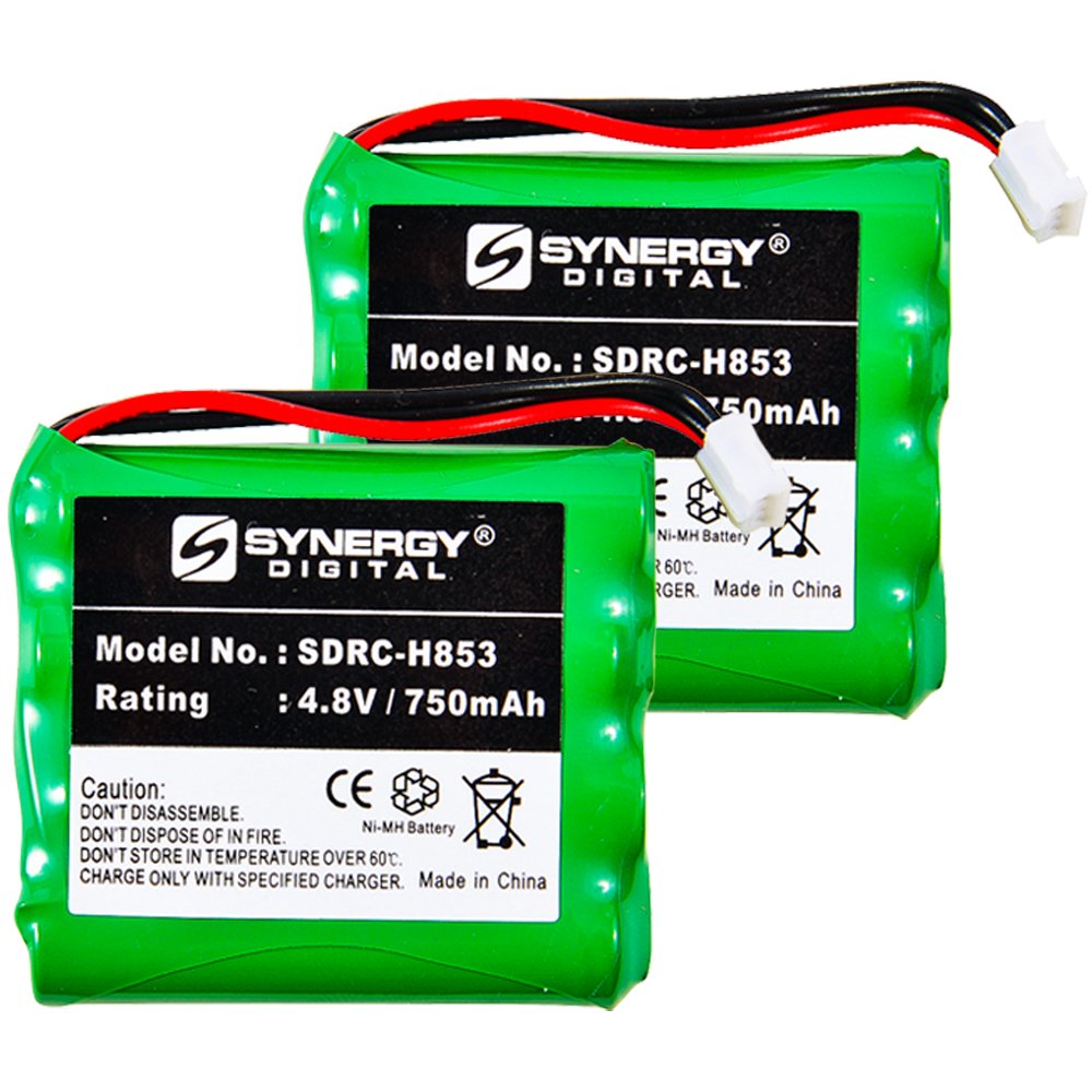 Philips 2422 526 00148 Replacement Battery Combo Pack - 2 x SDRC-H853 Batteries for Cordless Phones | Compatible with Philips DECT Phones | Long-Lasting Power for Home & Office Use