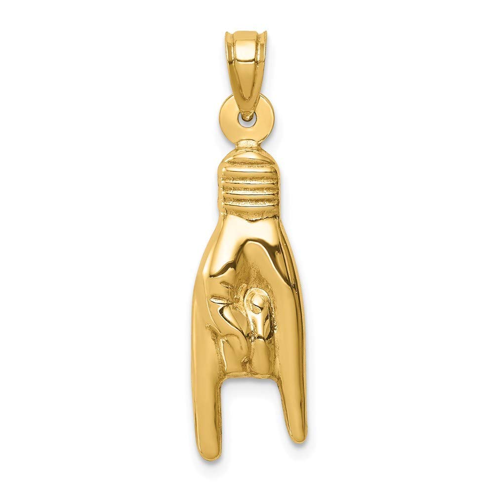 14K Gold Hollow Good Luck Charm Pendant Necklace for Women - Elegant Dainty Jewelry Gift for Birthday, Anniversary & Special Occasions | Perfect for Everyday Wear, Date Nights & Gifting