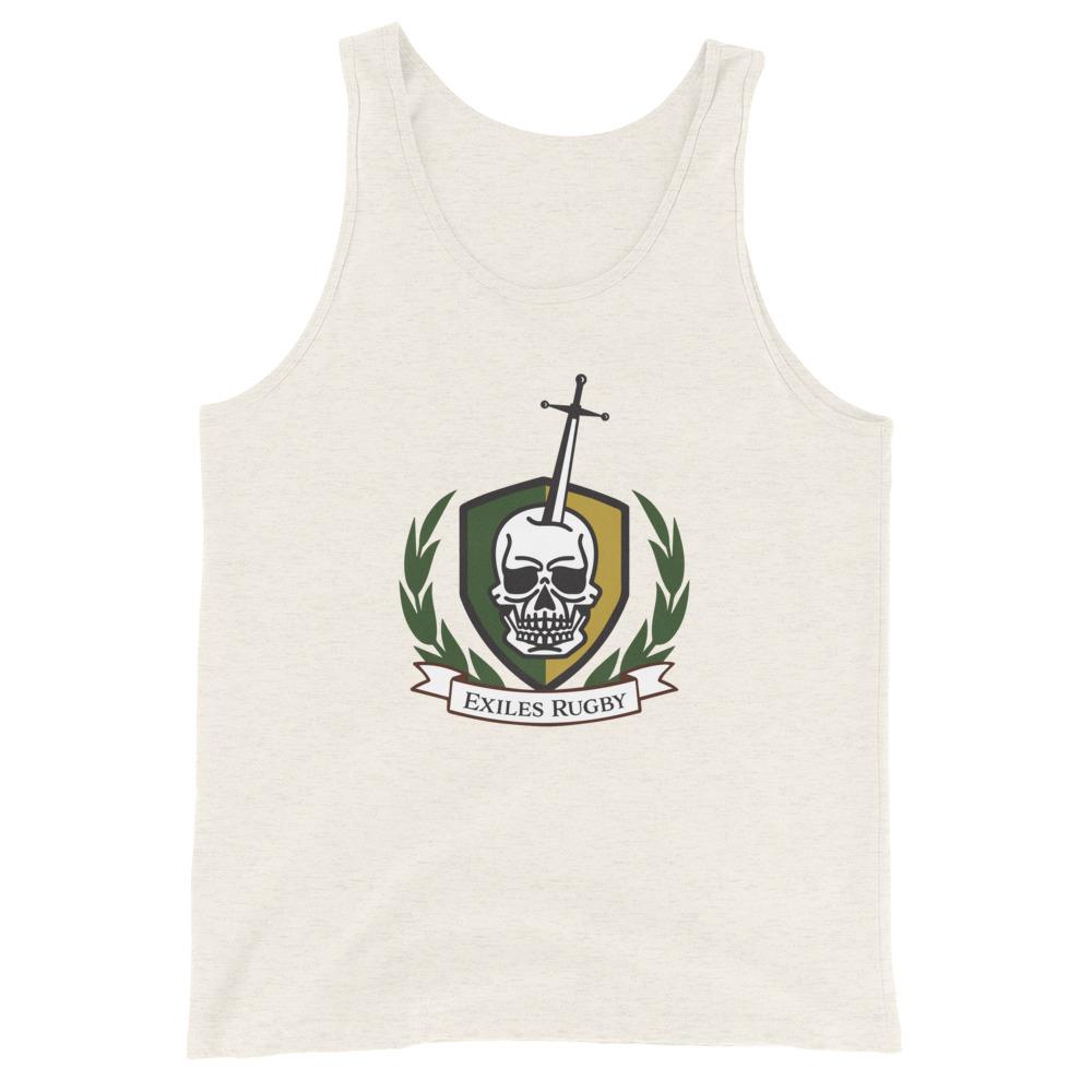 Exiles RFC Triblend Tank Top for Men - Moisture Wicking Athletic Shirt - Gym, Running & Workout Performance Top