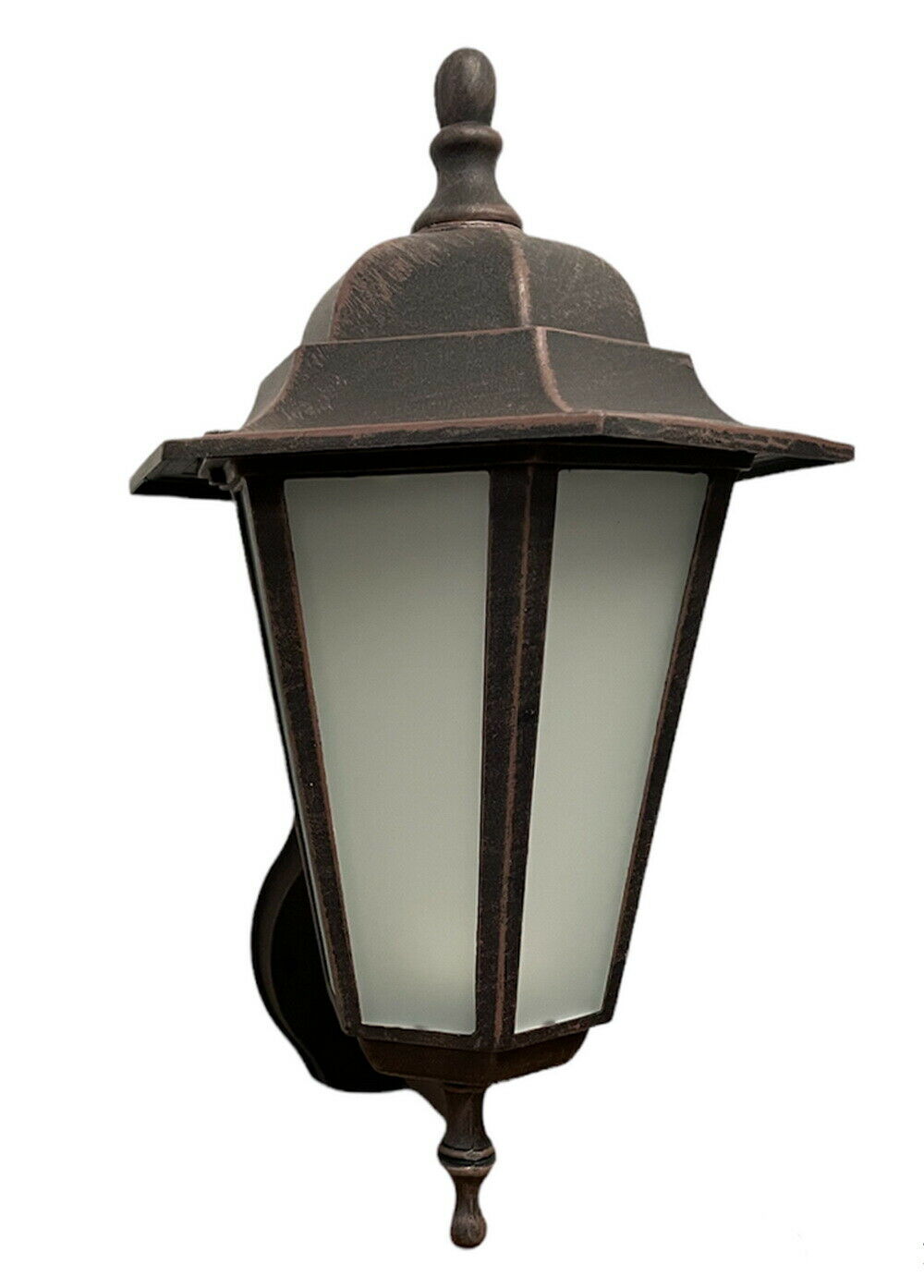 Trans Globe Lighting PL 4055RT Rust Finish LED Outdoor Wall Lantern - Durable Cast Aluminum Exterior Light for Porch, Patio & Garden Decor