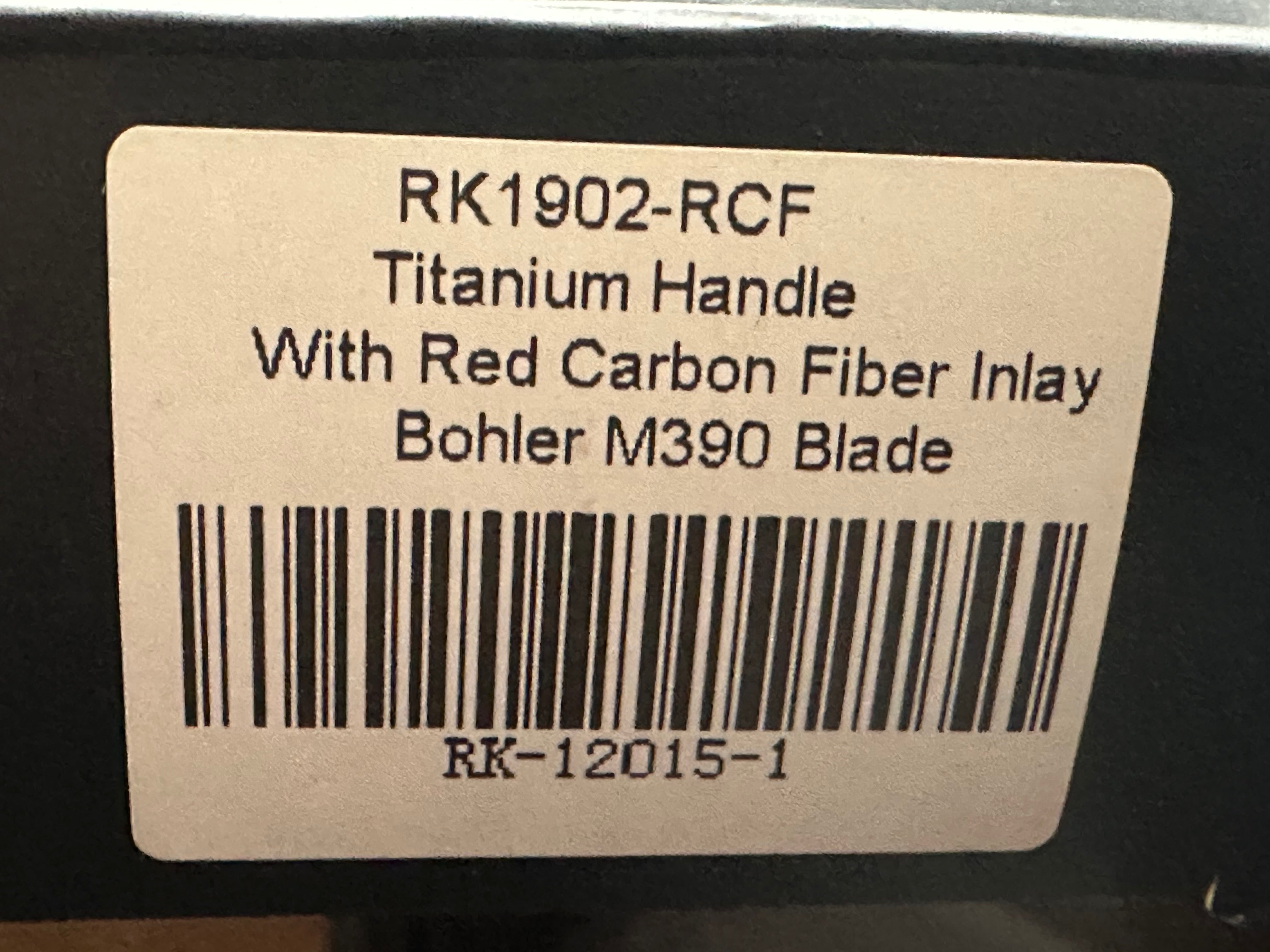 Rike Knife 1902 RCF - Titanium Frame & Red Carbon Fiber Scales with M390 Blade - Premium EDC Folding Knife for Outdoor, Camping, and Survival