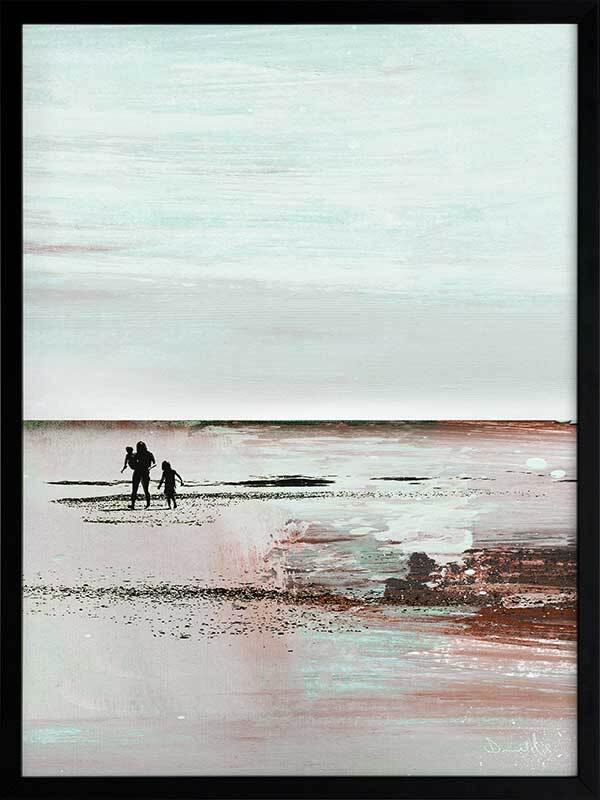 Beach Walk 2 Framed Wall Art Print - Coastal Decor for Living Room, Bedroom & Office - Perfect Beach House Decor & Gift Idea
