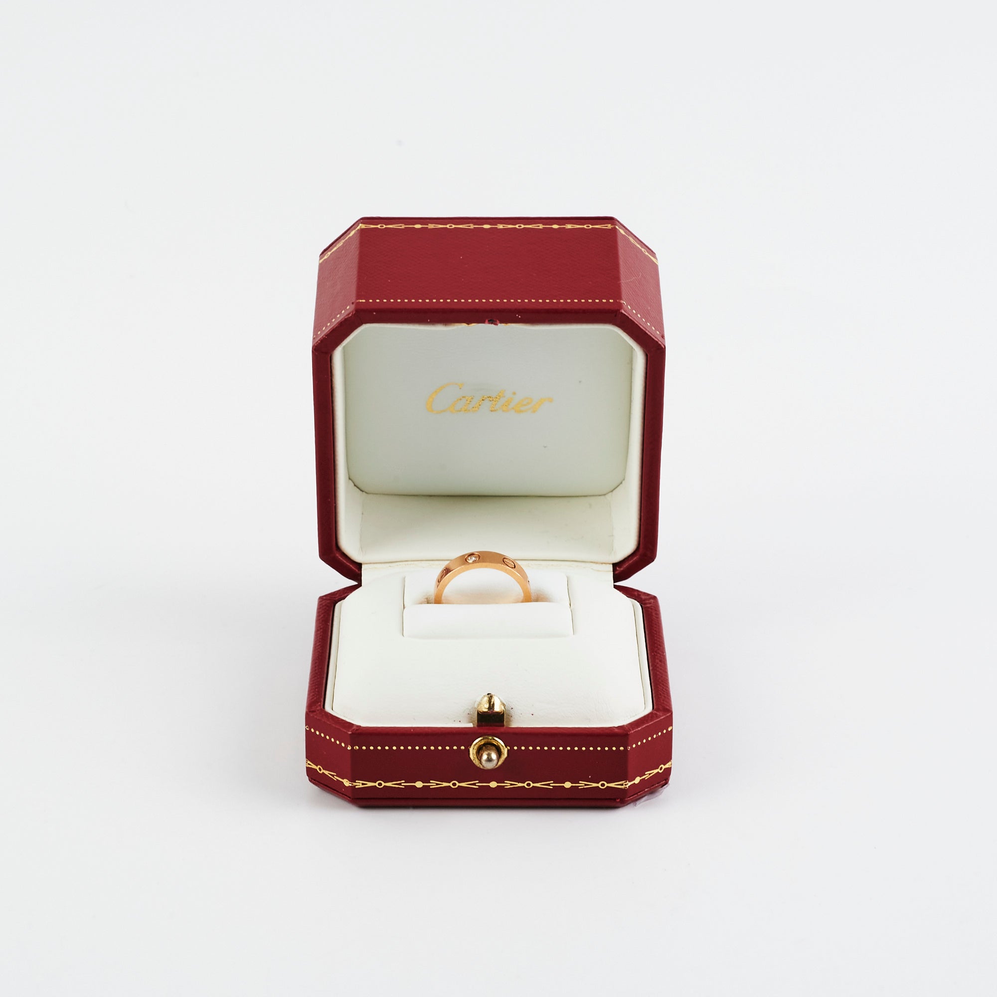 Cartier Love Wedding Band - 1 Diamond Ring Size 48 for Women | 18K Gold Bridal Jewelry | Perfect for Engagement, Anniversary & Special Occasions