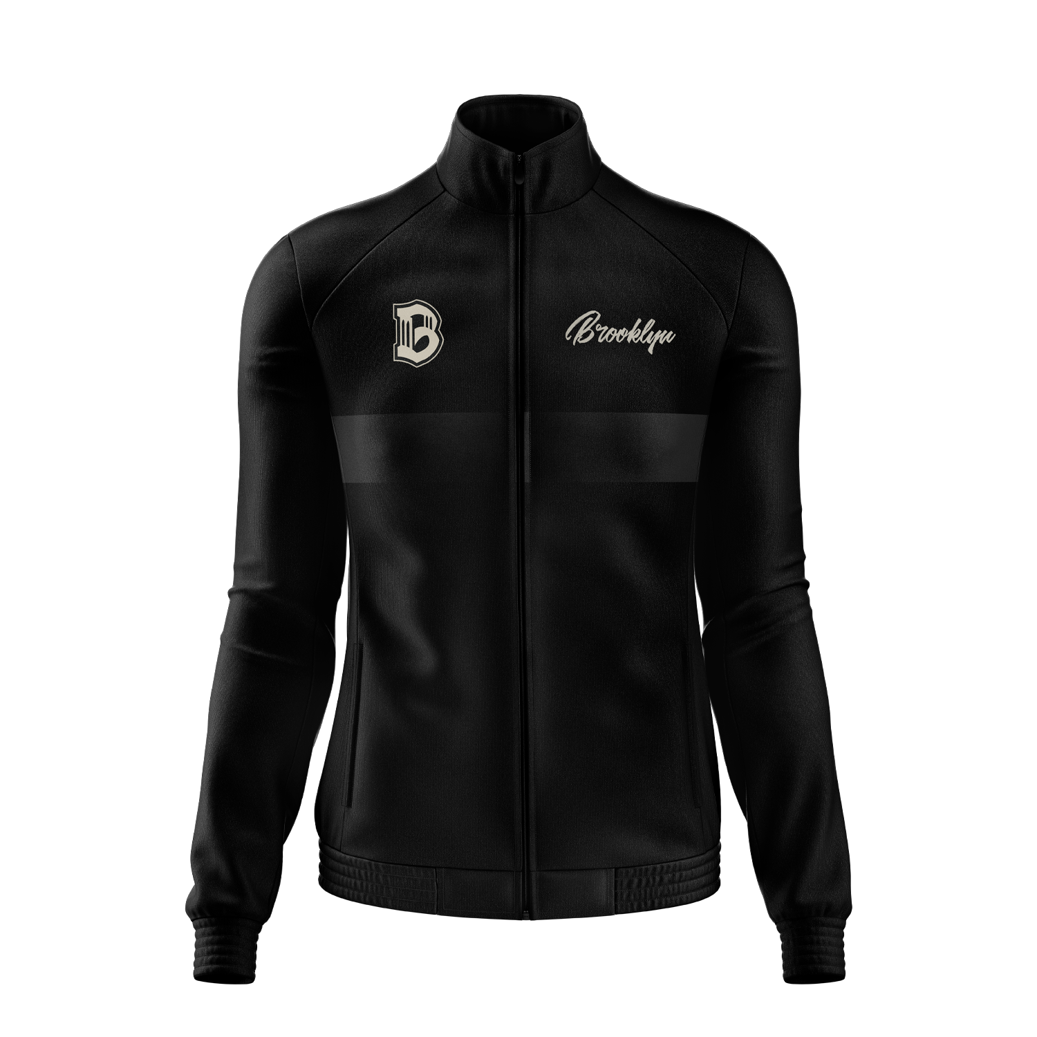 Brooklyn FC Women's Black Jacket - Stylish Soccer Outerwear for Fans & Players - Perfect for Matches, Training & Casual Wear