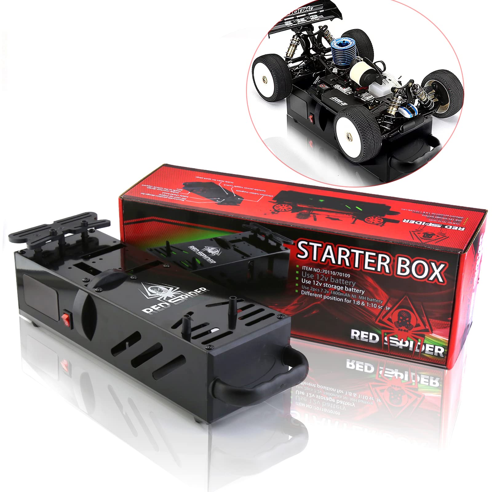 High-Performance Multi RC Car Starter Box for 1/8 & 1/10 Scale Buggies & Truggies - Compatible with Losi 8IGHT/8IGHT-T - Perfect for Racing, Off-Roading & RC Hobby Enthusiasts