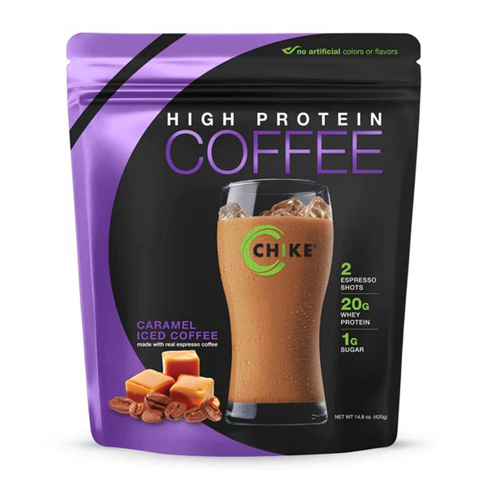 Chike Caramel High Protein Coffee - Delicious Protein-Packed Coffee for Energy & Muscle Recovery - Perfect for Workouts, Gym & Morning Boost