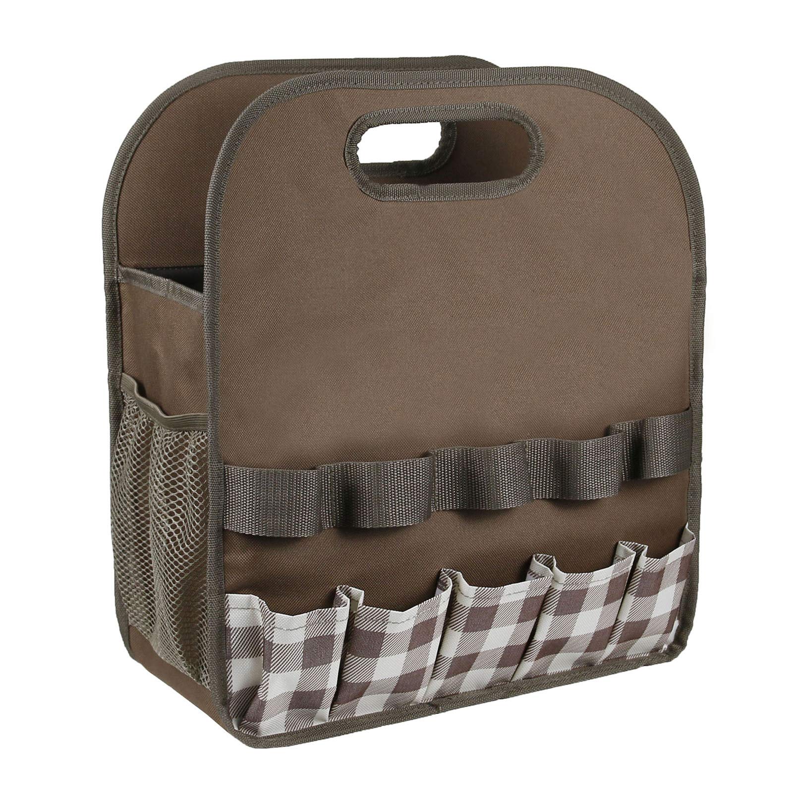 Soapow Heavy Duty Large Garden Tool Bag - Waterproof Oxford Cloth Storage Tote with Multiple Pockets for Gardening Tools, Home Organization | Perfect for Outdoor Gardening, Landscaping, and Yard Work