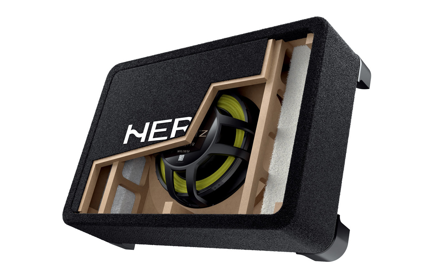 Hertz MPBX 300 S2 Mille 12 Ultra Shallow Sealed Subwoofer Enclosure - Premium Car Audio Bass Box for Trucks, SUVs & Custom Vehicles - Perfect for Tight Spaces & Powerful Sound Systems