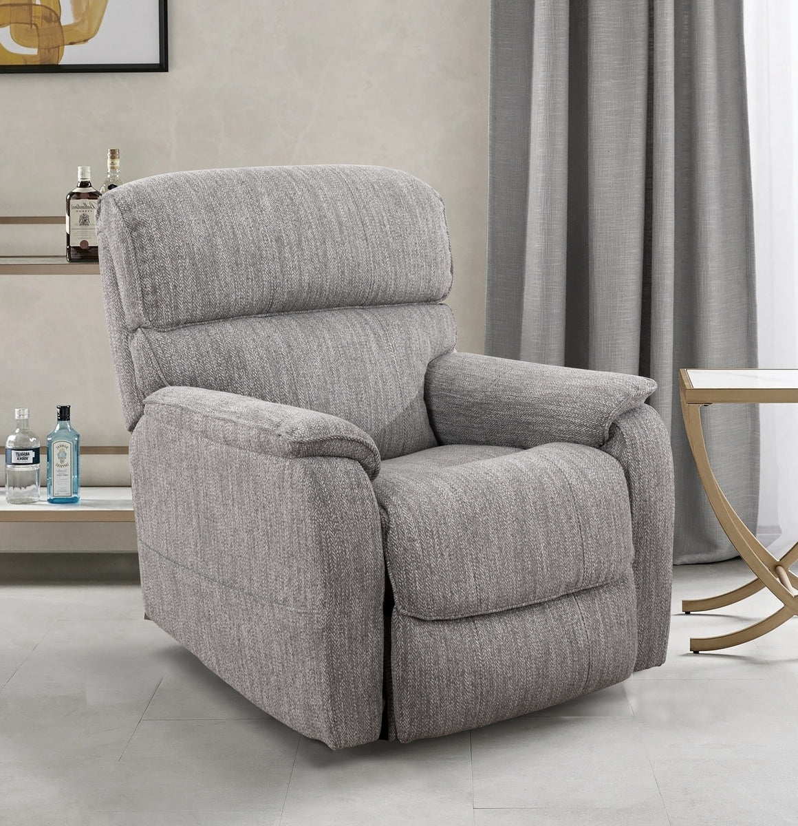 Ascend Comfort Lift Chair Recliner - Soft Grey Fabric Power Lift Chair for Elderly & Seniors - Perfect for Living Room, Bedroom & Home Theater Relaxation