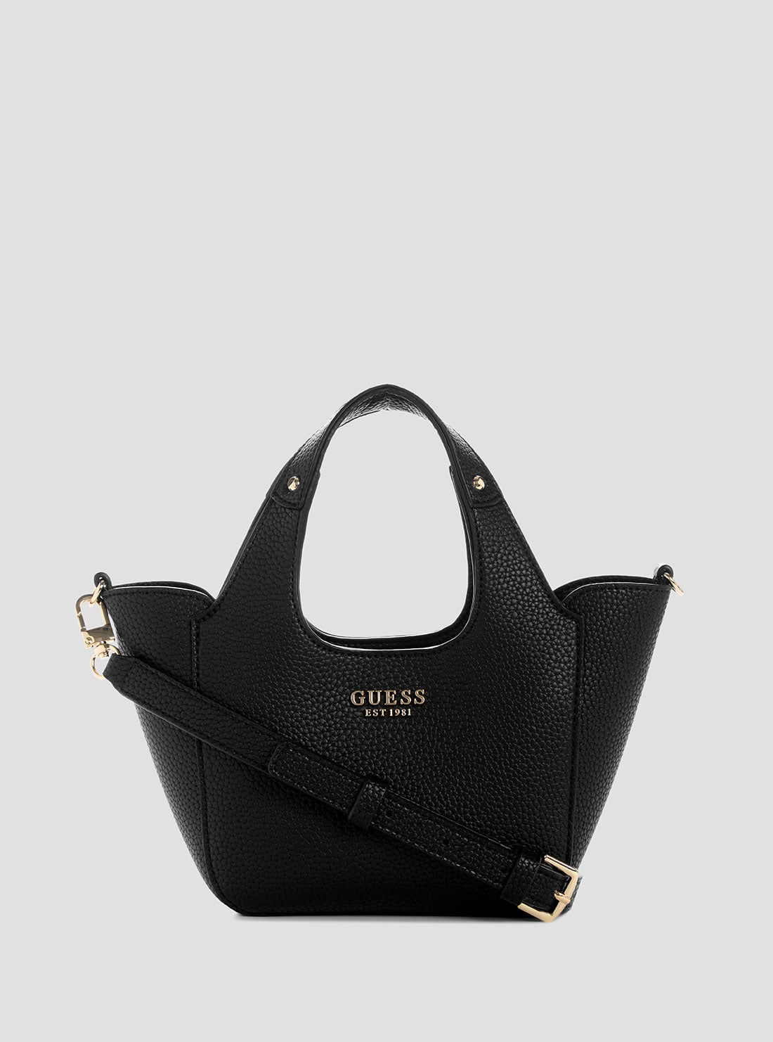 Stylish Black Helina Mini Tote Bag for Women - Fashionable Crossbody Purse for Daily Use, Work, Travel & Shopping
