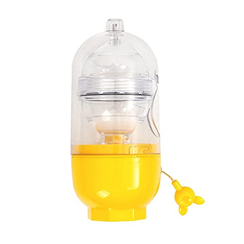 MKKJ Portable Egg Scrambler - Hand Powered Egg Yolk Mixer & Whisk for Baking | Manual Pull String Egg Homogenizer | Perfect for Camping, Breakfast Prep & Kitchen Cooking
