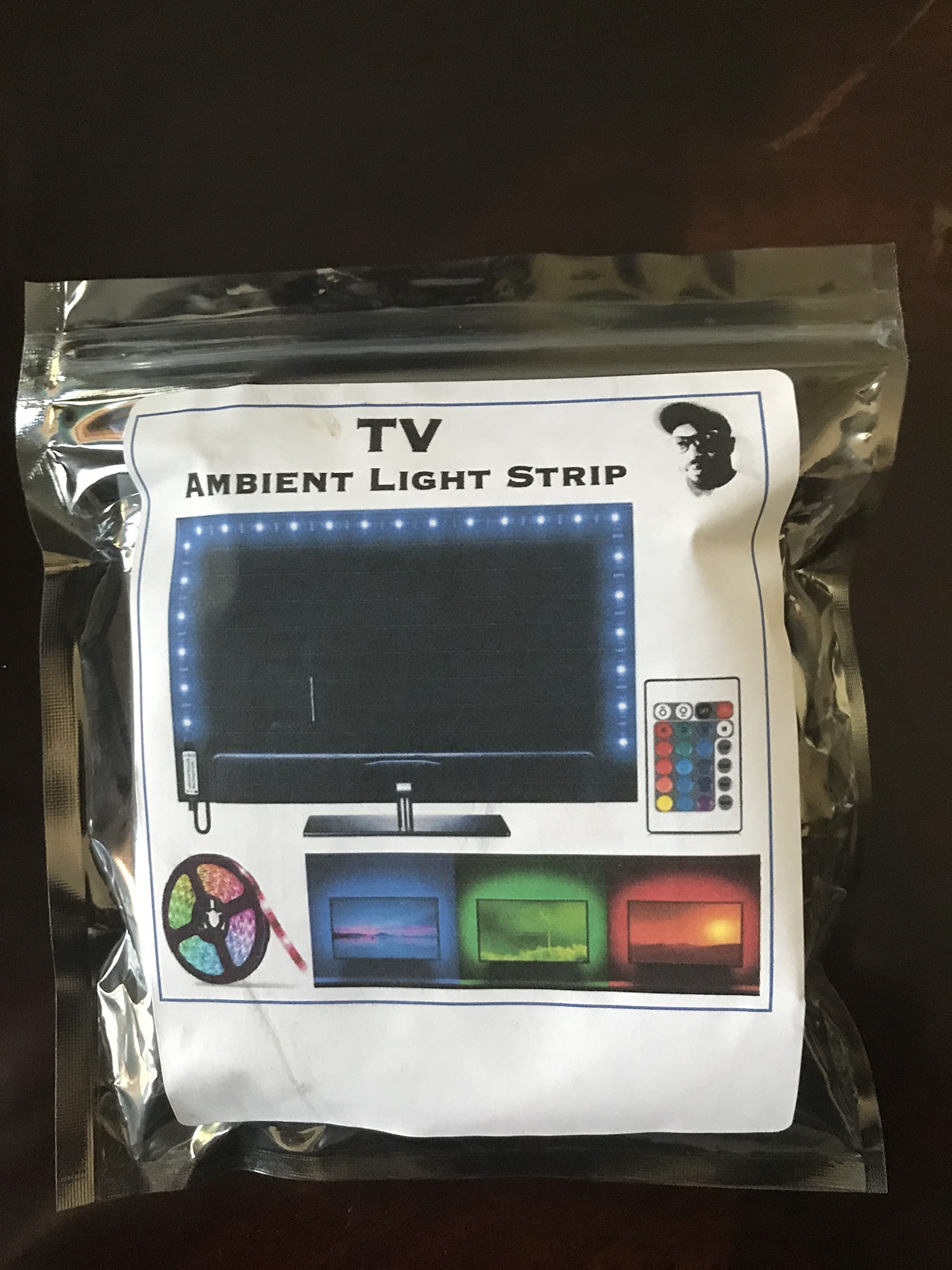 RGB LED TV Backlight Strip - 16.5ft (5M) Smart Ambient Lighting for TVs with App Control - Perfect for Home Theater, Gaming & Movie Nights