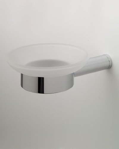 Jaclo 4880-SD-PCH Modern Chrome Soap Dish - Stylish Bathroom Organizer for Sink Countertop or Shower Shelf