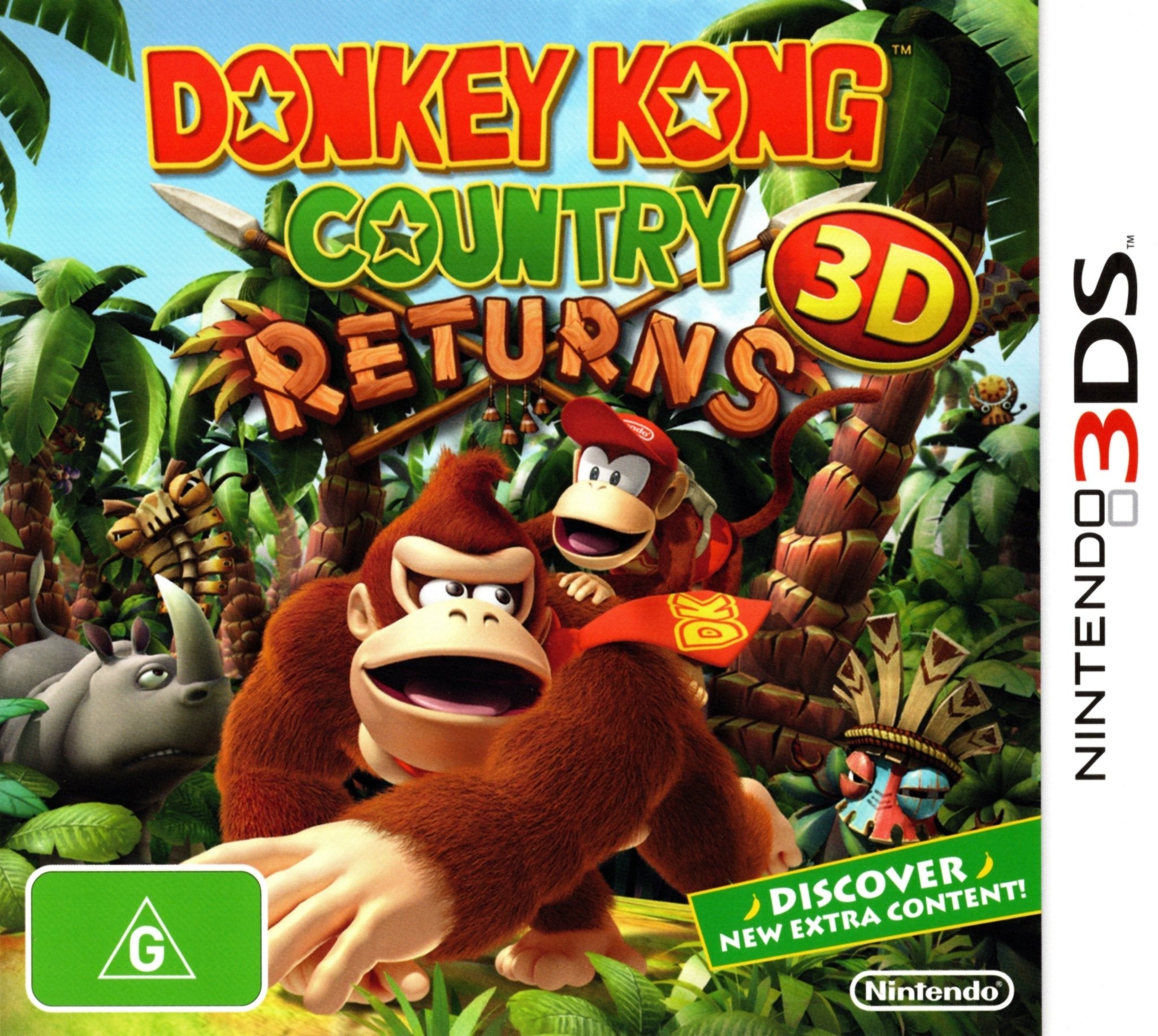 Donkey Kong Country Returns 3D - Nintendo 3DS Game (PAL Version) - Adventure Platformer for Kids & Adults - Perfect for Travel & Family Game Nights