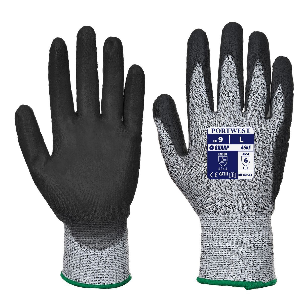 VHR Advanced Cut-Resistant Gloves Style A665 - Premium Safety Gloves for Construction, Food Handling & Industrial Work