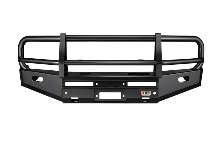 ARB 3462010 Deluxe Front Winch-Ready Bumper with Grille Guard for 1999-2002 Chevy Silverado 1500 - Black Powder Coat Finish | Off-Road Protection & Truck Accessories