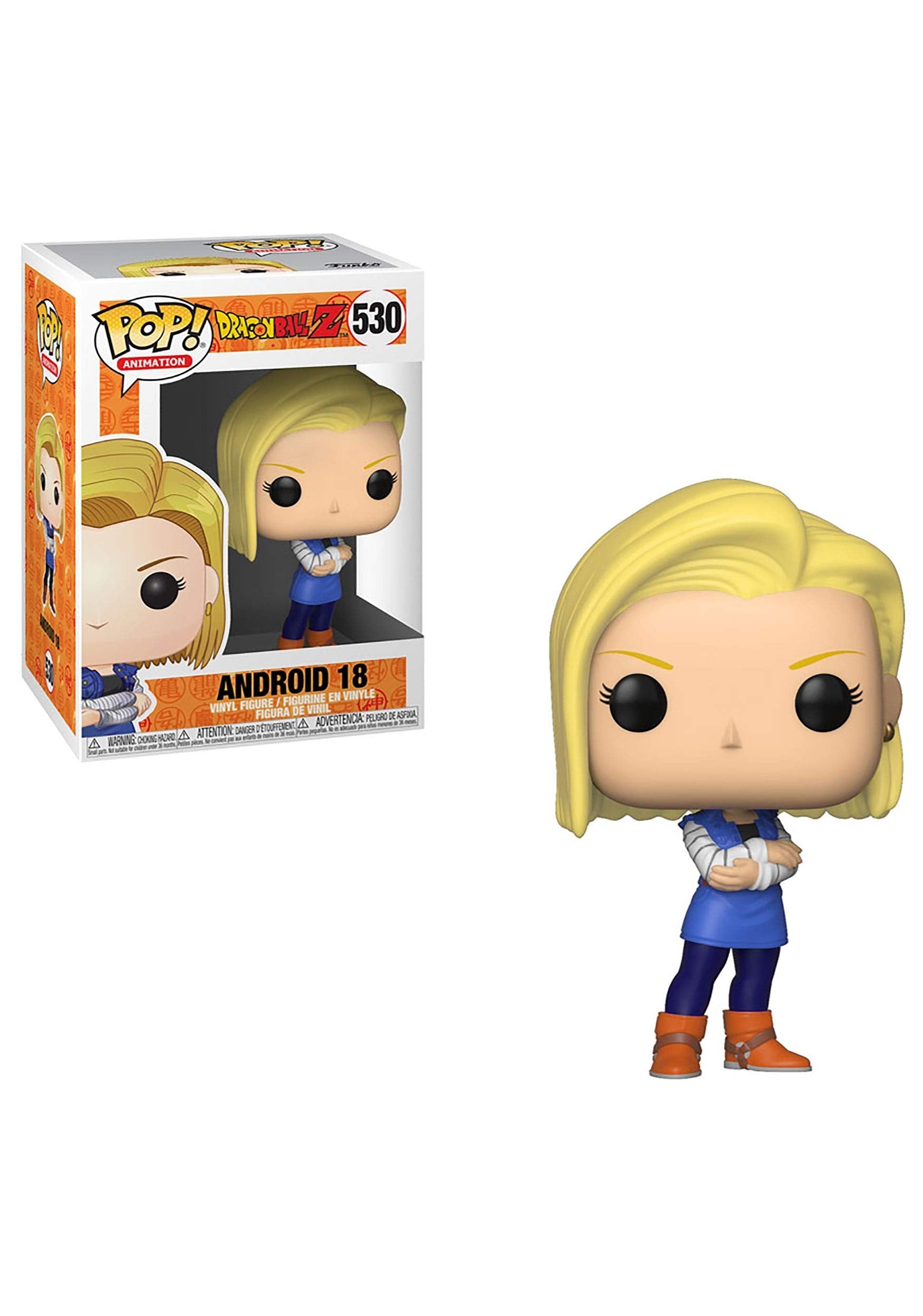 Dragon Ball Z Android 18 #530 Funko Pop Vinyl Figure - Anime Collectible for Fans, Perfect for Display & Gifts