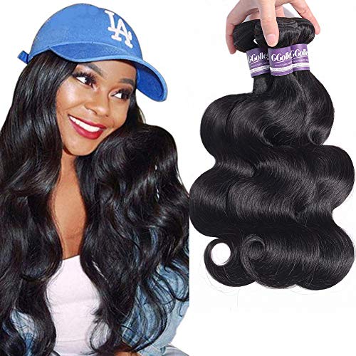 Brazilian Human Hair Bundles - 3-Pack Body Wave Weave Extensions for Black Women | 100% Unprocessed Virgin Hair | 22, 24, 26 Inch Mixed Length | Perfect for Daily Styling, Special Occasions & Protective Hairstyles