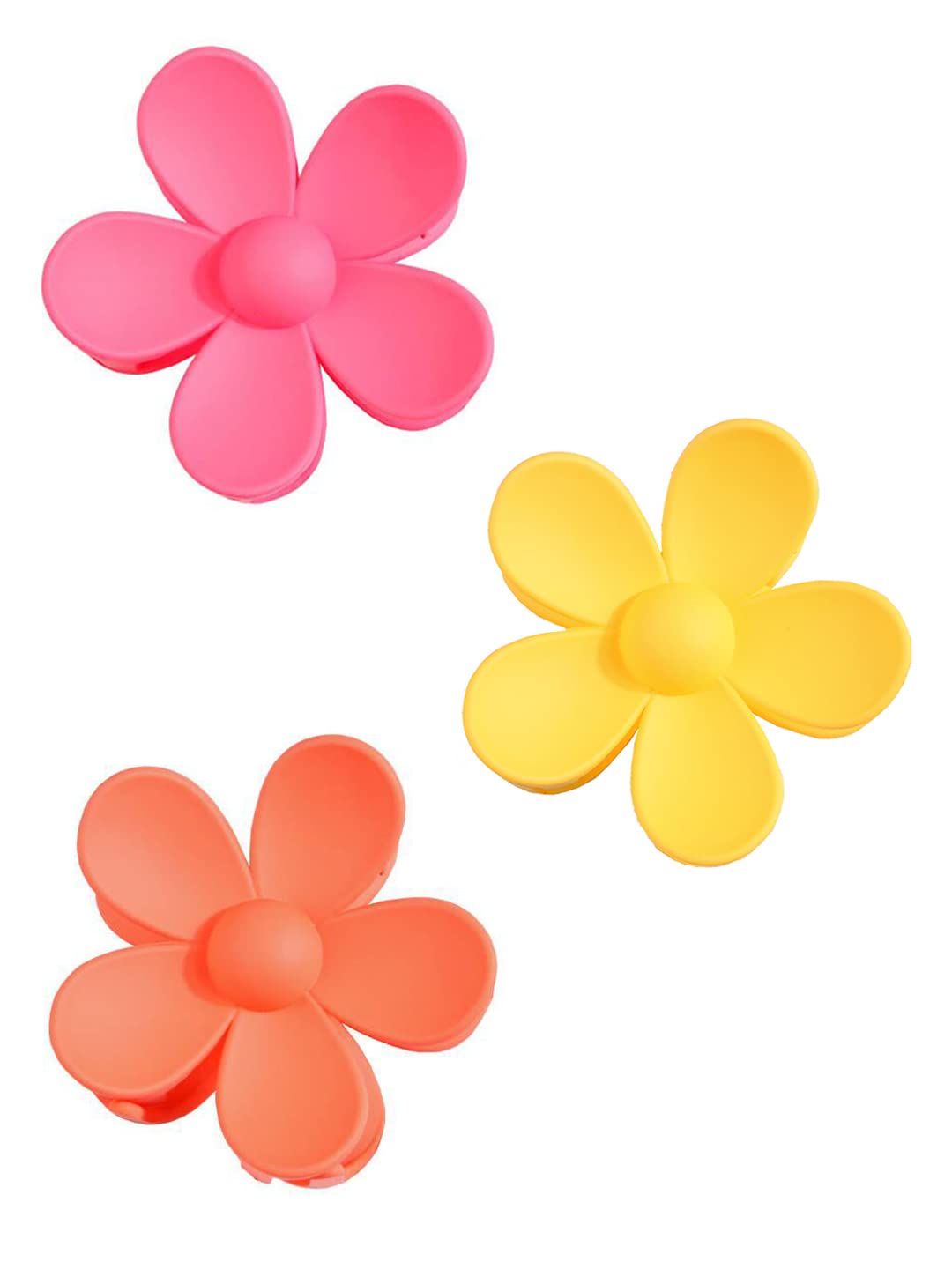 Colorful Yellow Chimes Claw Clips for Women & Girls - Large Hair Clutches with Strong Hold for Thick Hair, Perfect for Ponytails, Buns & Everyday Styling - Great Gift Idea