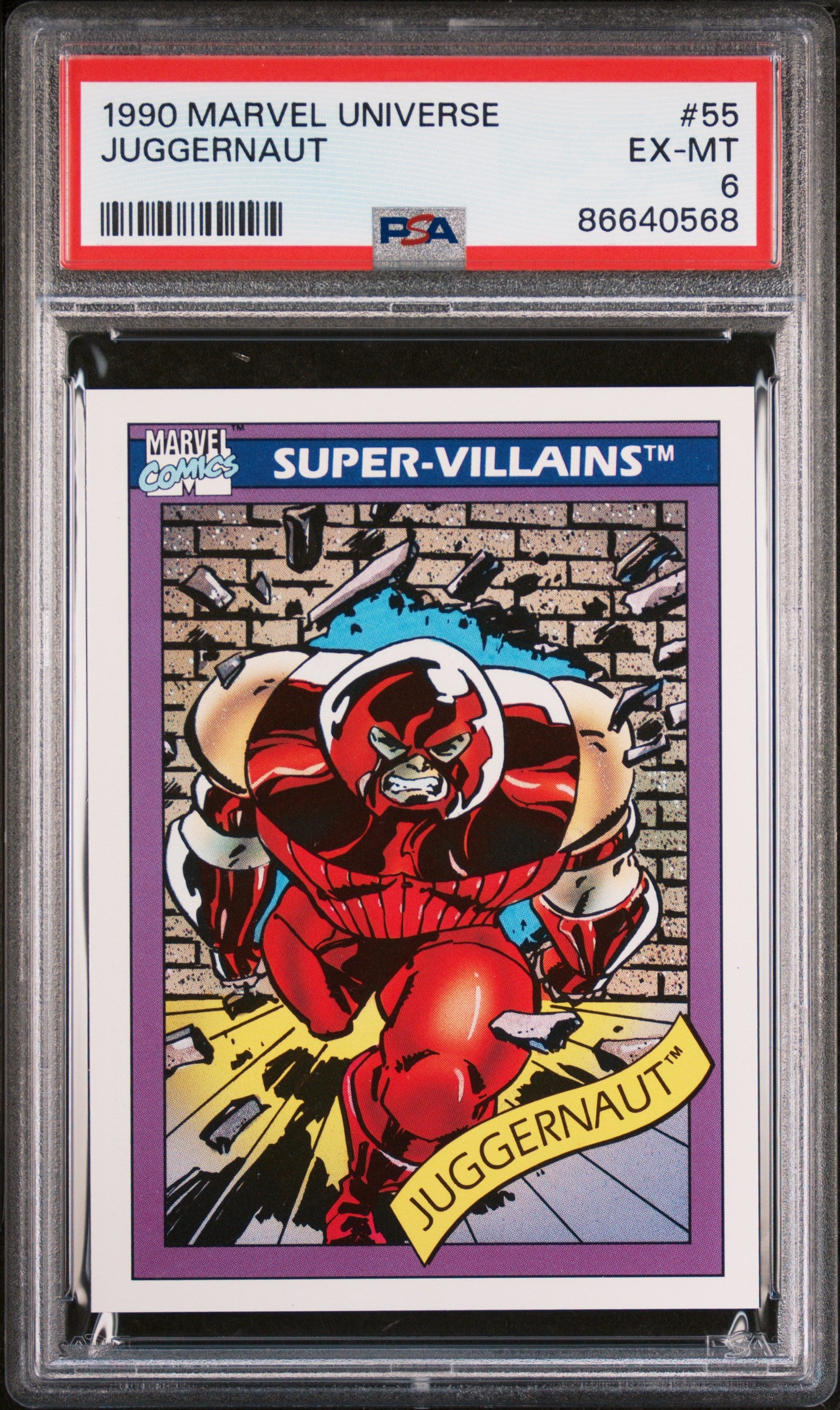 1990 Marvel Universe Juggernaut #55 PSA 6 Graded Comic - Rare Collectible for Marvel Fans & Comic Book Collectors - Perfect for Display, Investment & Gifting